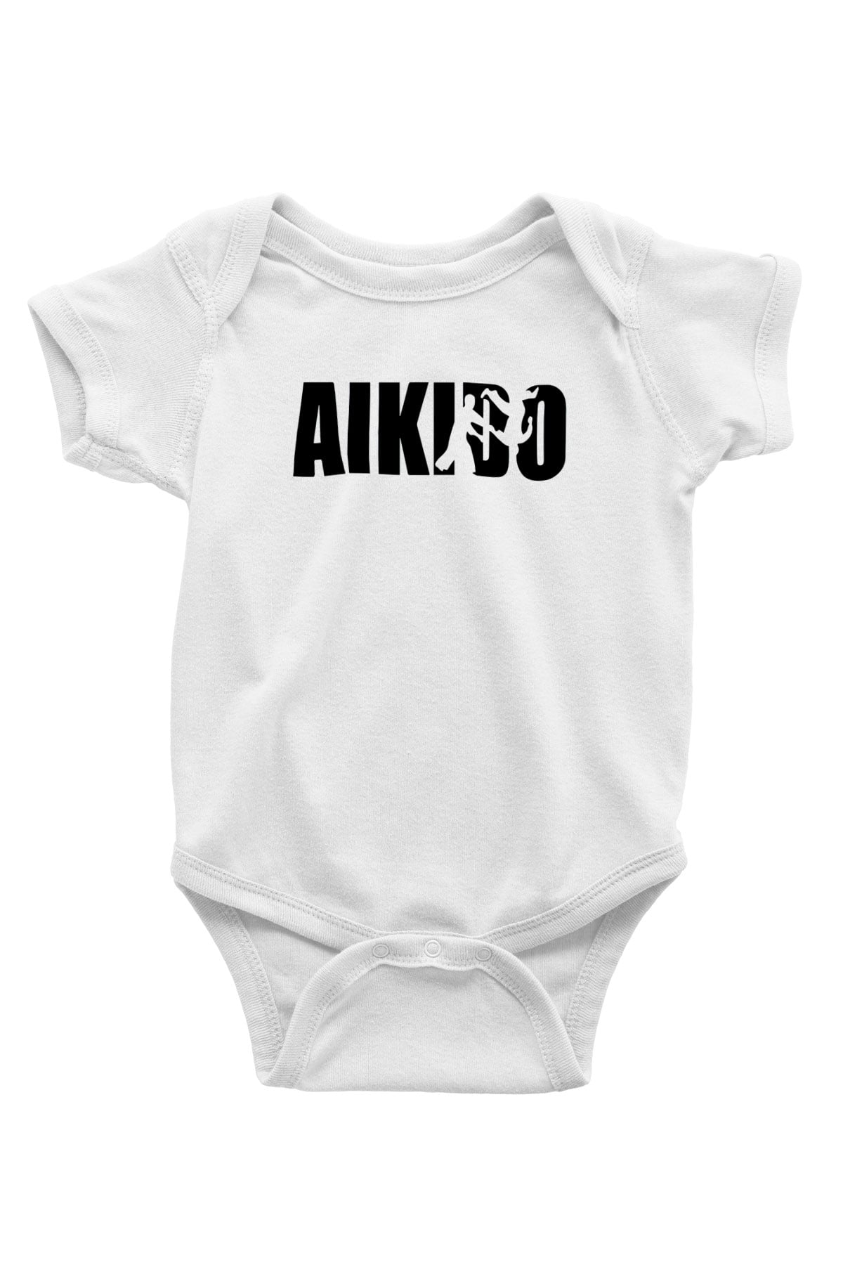 Aikido Baskılı Beyaz Unisex Bebek Body - Zıbın