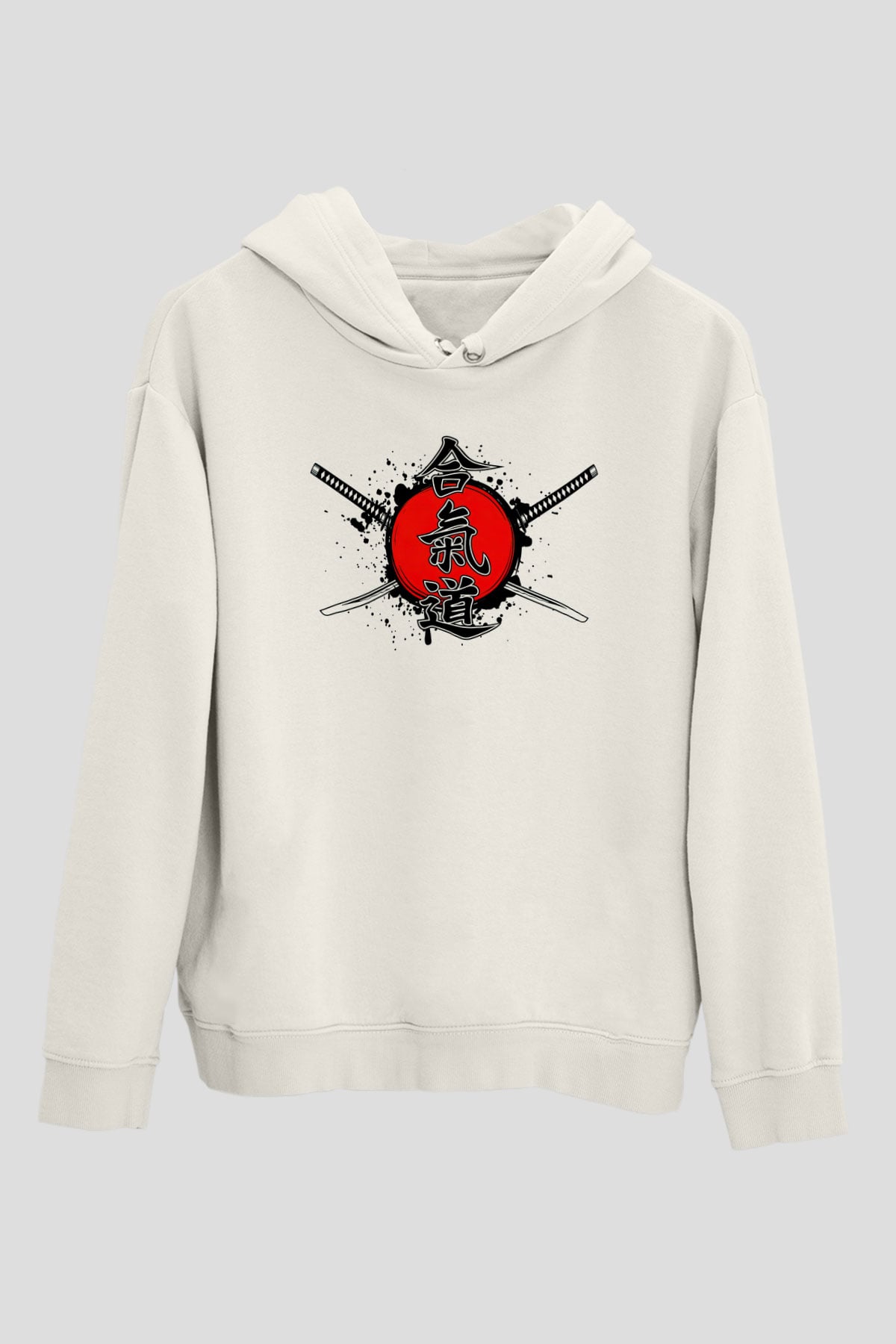 Aikido Beyaz Unisex Hoodie