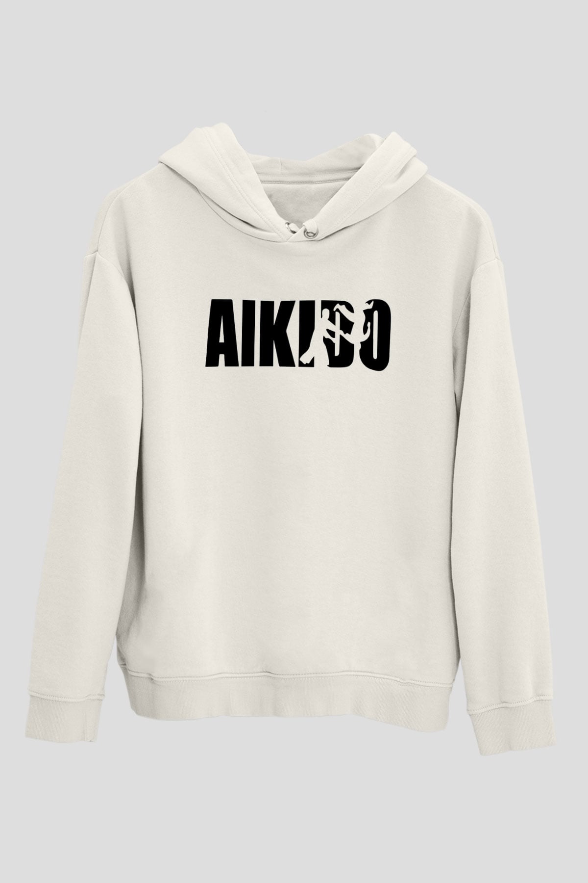 Aikido Beyaz Unisex Hoodie