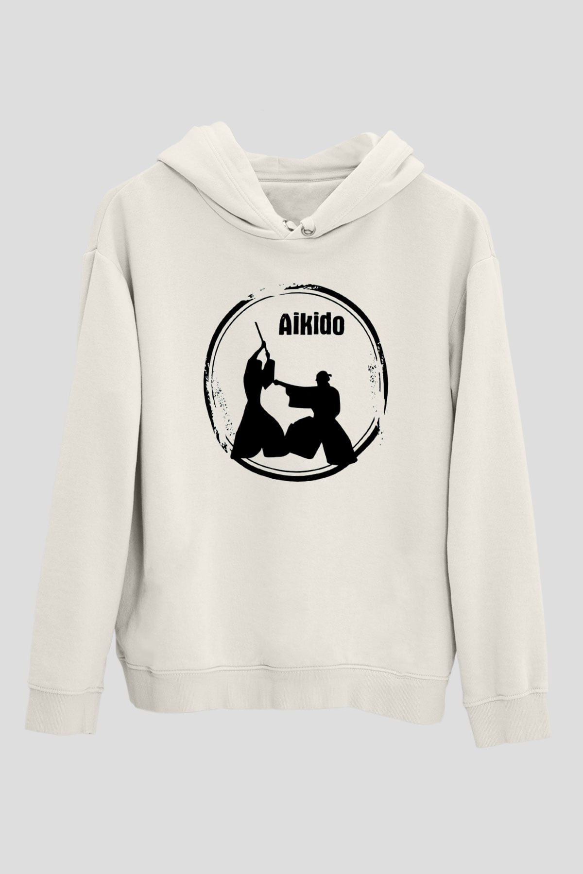 Aikido Beyaz Unisex Hoodie