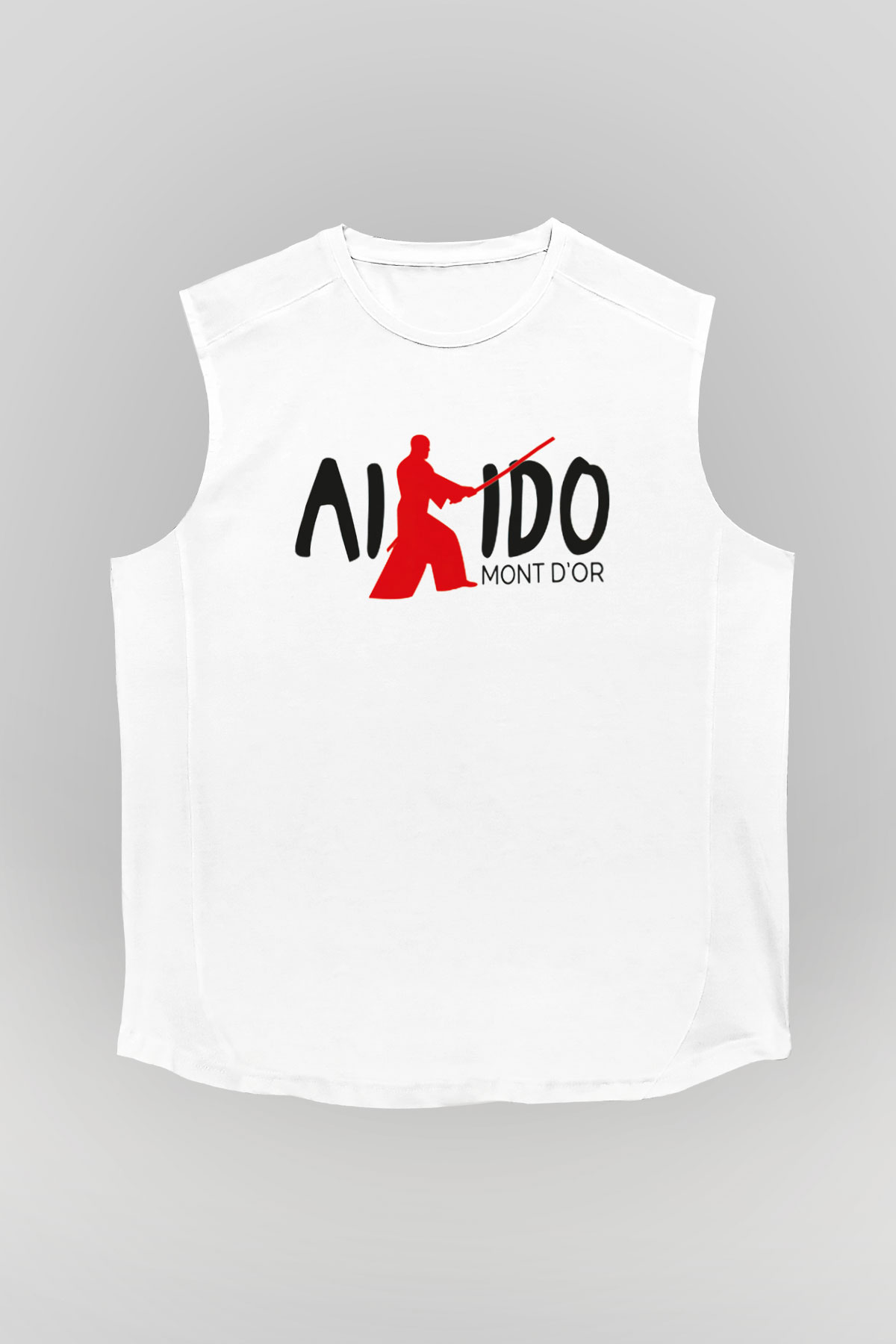 Aikido Beyaz Unisex Kolsuz Tişört