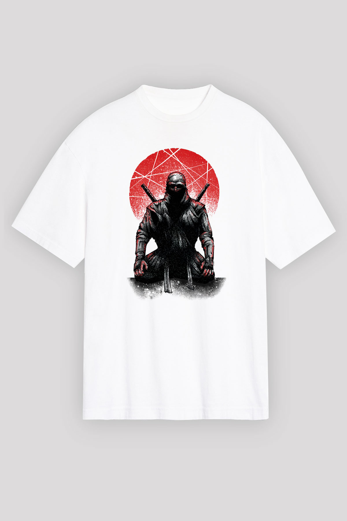 Aikido Beyaz Unisex Oversize Tişört T-Shirt