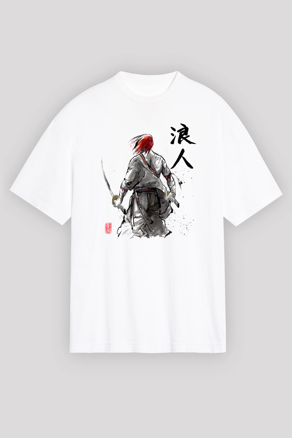 Aikido Beyaz Unisex Oversize Tişört T-Shirt
