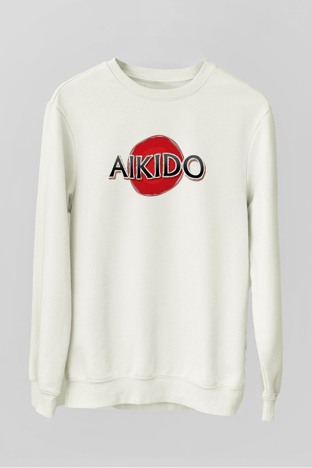 Aikido Beyaz Unisex Sweatshirt