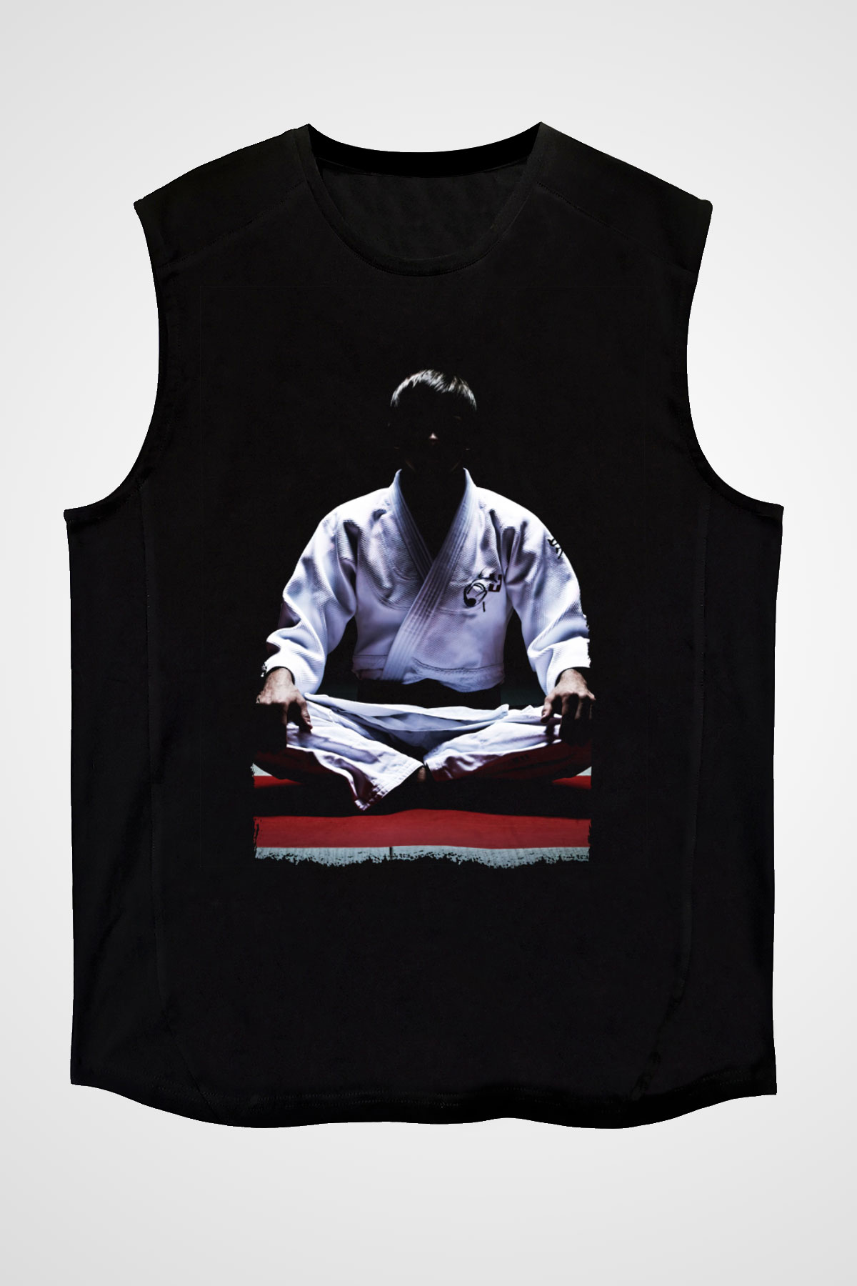 Aikido Siyah Unisex Kolsuz Tişört