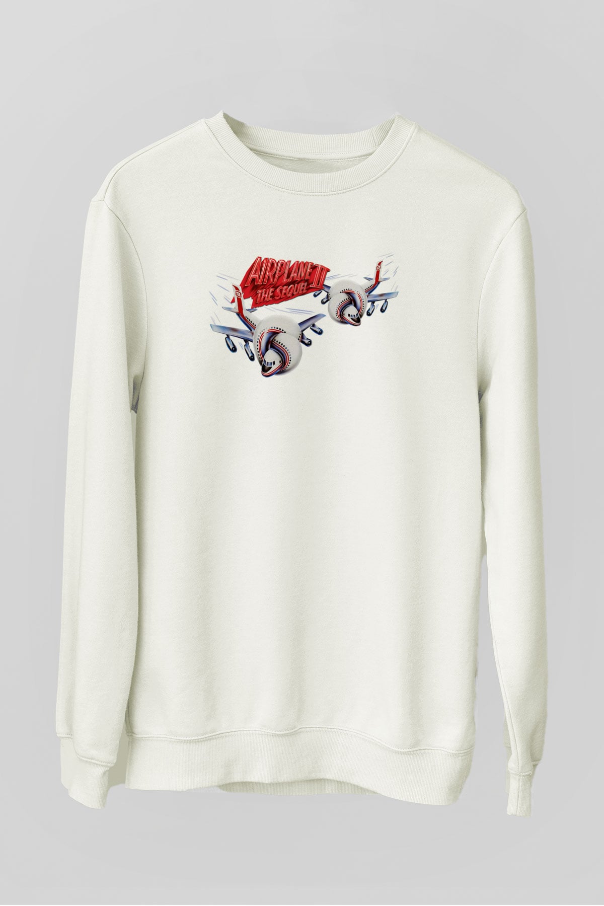 Airplane Beyaz Unisex  Sweatshirt