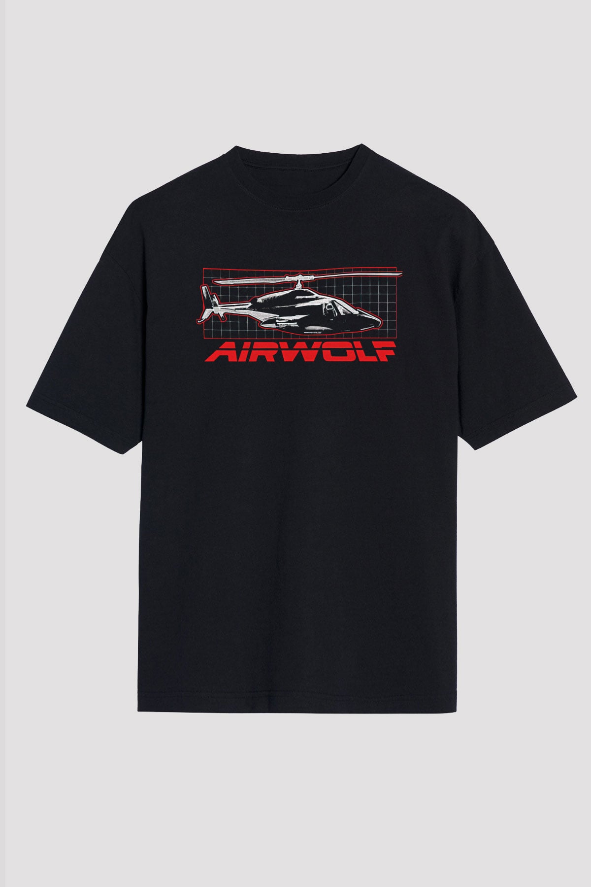 Airwolf Siyah Unisex Tişört