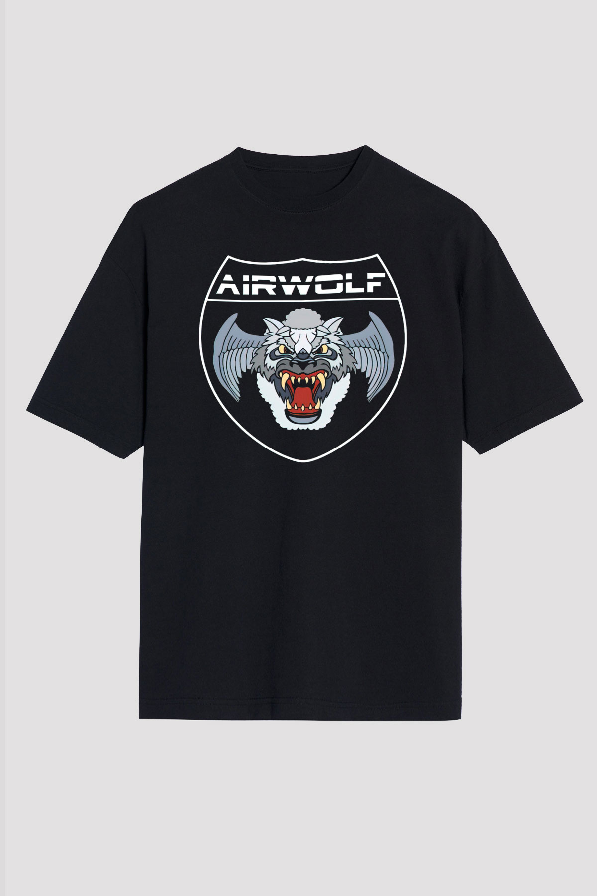Airwolf Siyah Unisex Tişört