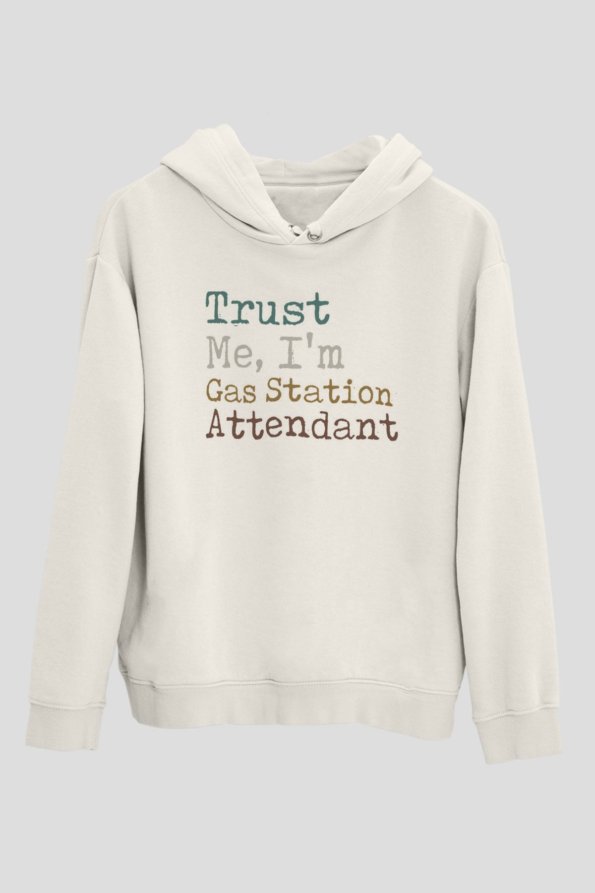Akaryakıt Beyaz Unisex Kapüşonlu Sweatshirt