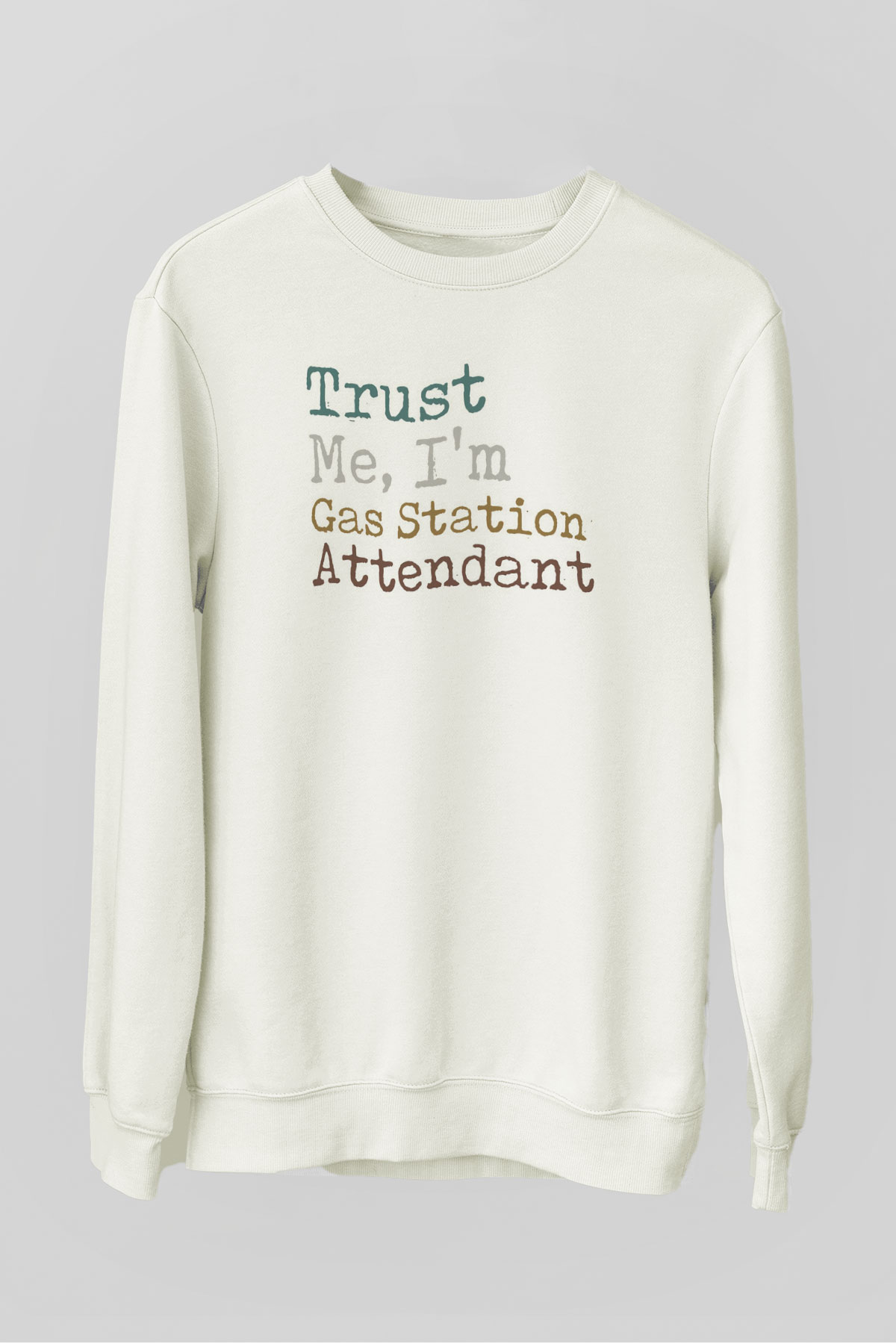 Akaryakıt Beyaz Unisex Sweatshirt