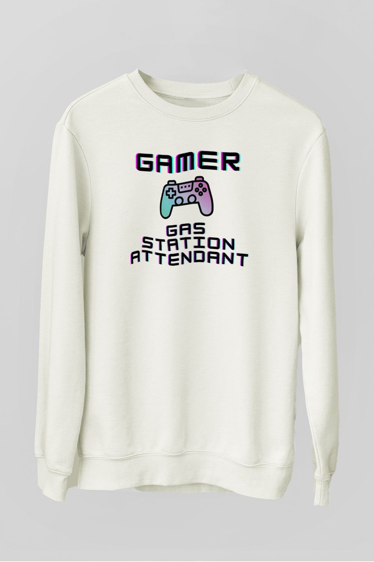 Akaryakıt Beyaz Unisex Sweatshirt
