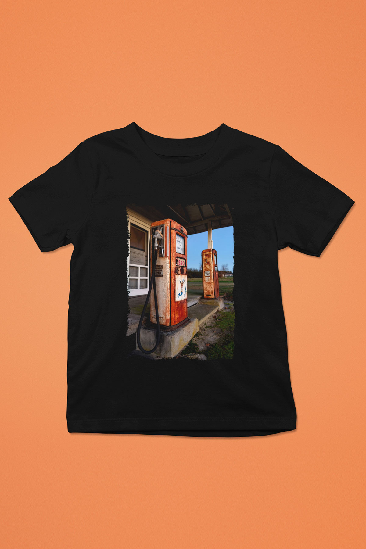 Akaryakıt Siyah Unisex Çocuk Tişört