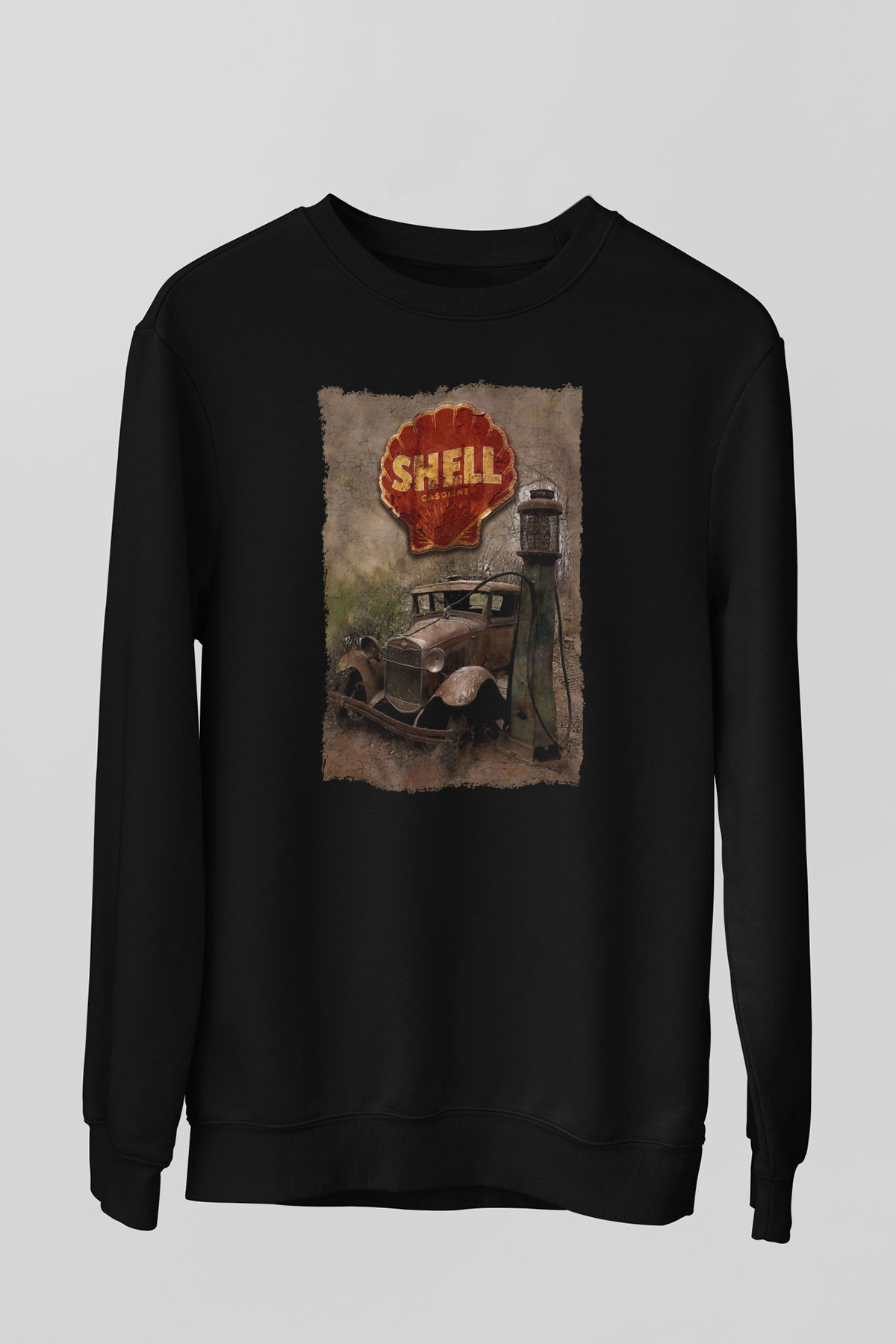 Akaryakıt Siyah Unisex Sweatshirt
