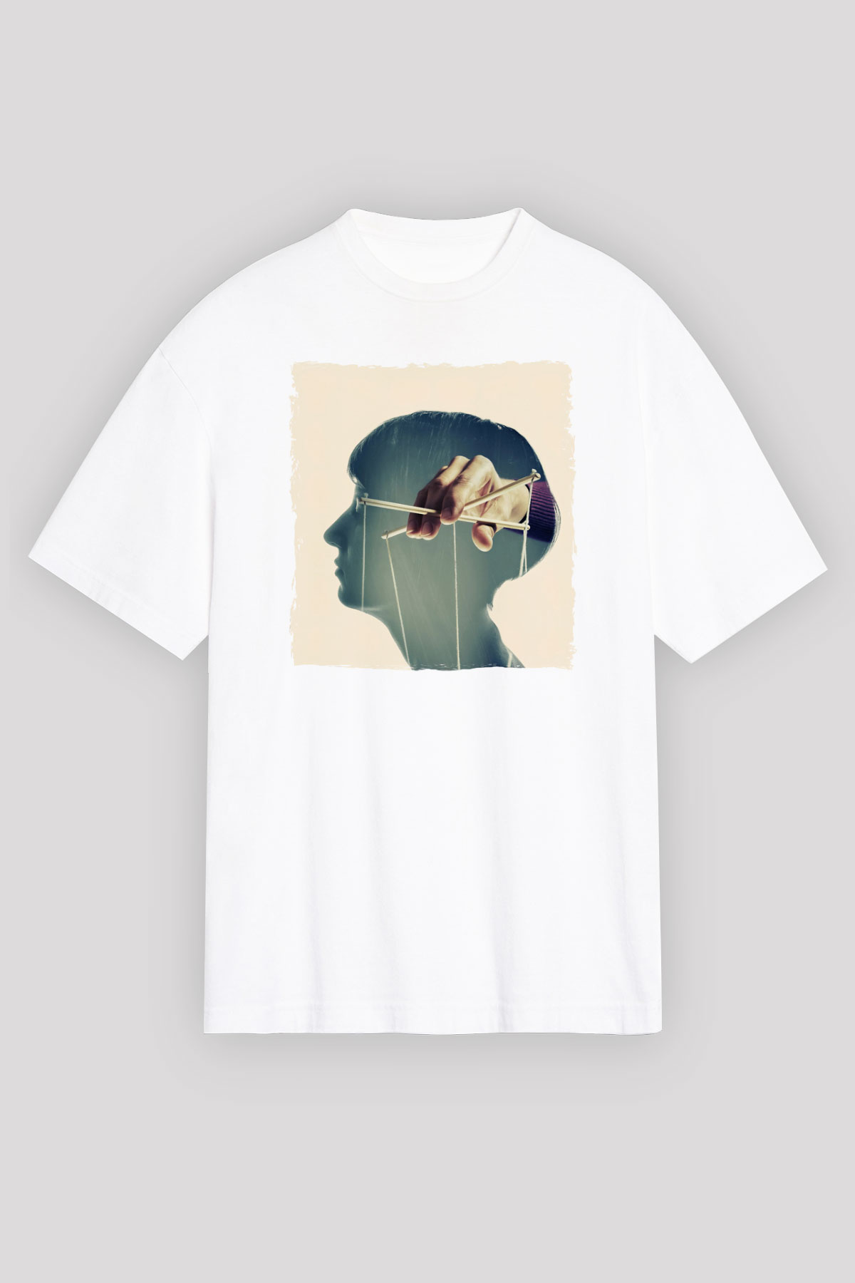 Akıl Oyunları Baskılı Unisex Beyaz Tİşört