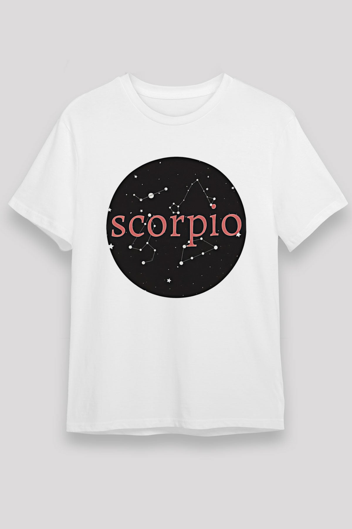 Akrep Burcu Unisex Baskılı Beyaz Tişört - Tshirt