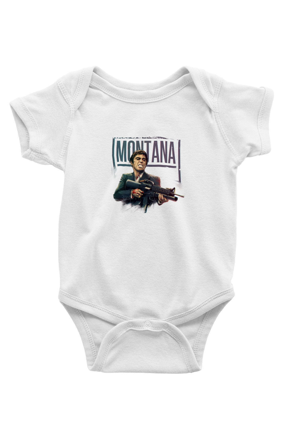 Al Pacino Unisex Baskılı Beyaz Bebek Body - Zıbın