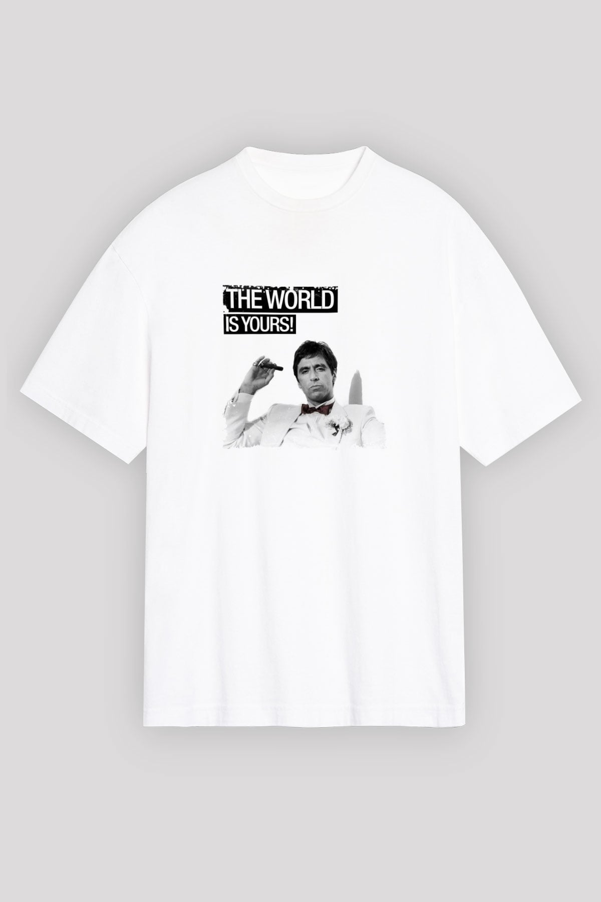 Al Pacino Unisex Baskılı Beyaz Tişört