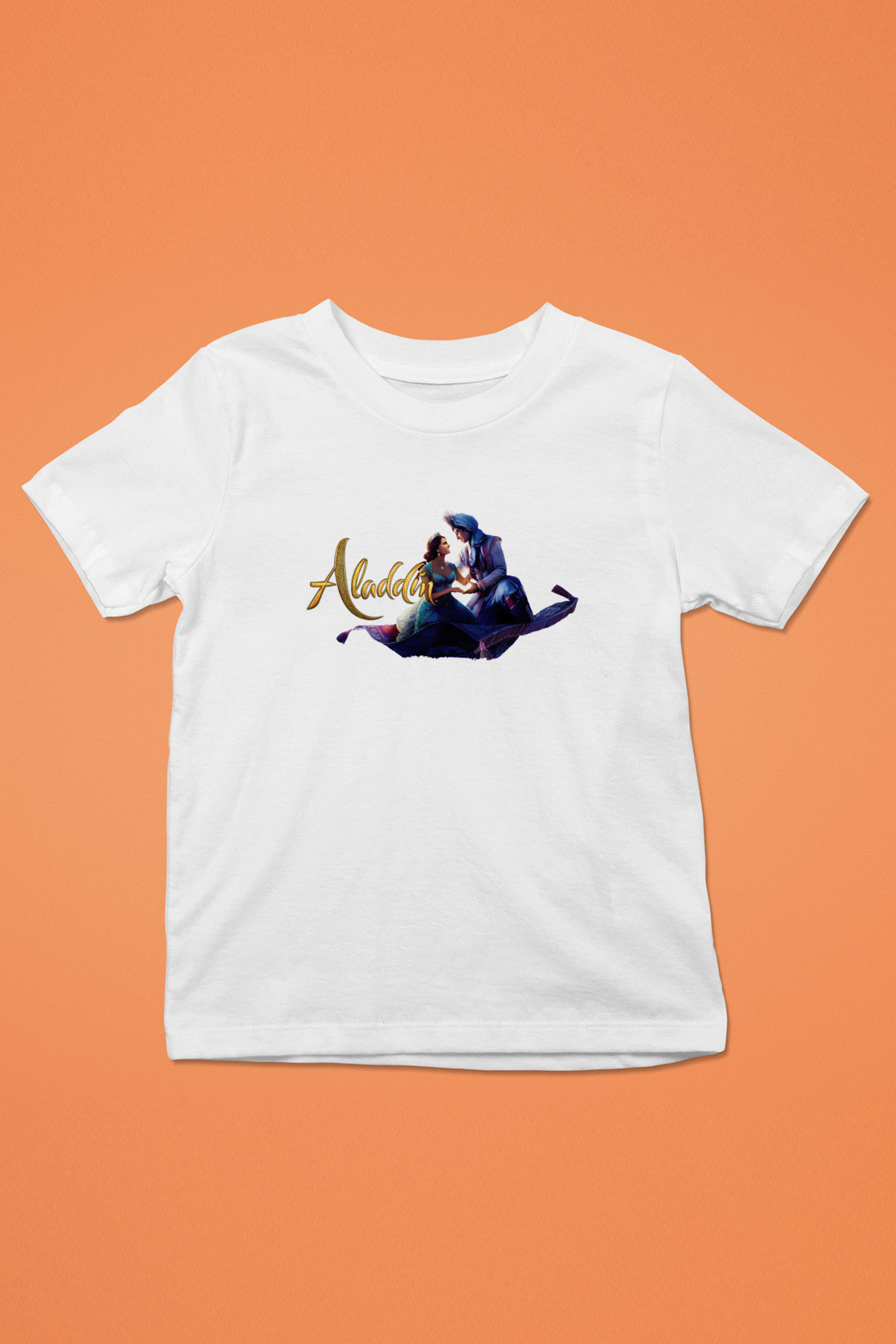 Aladdin Beyaz Unisex Çocuk Tişört