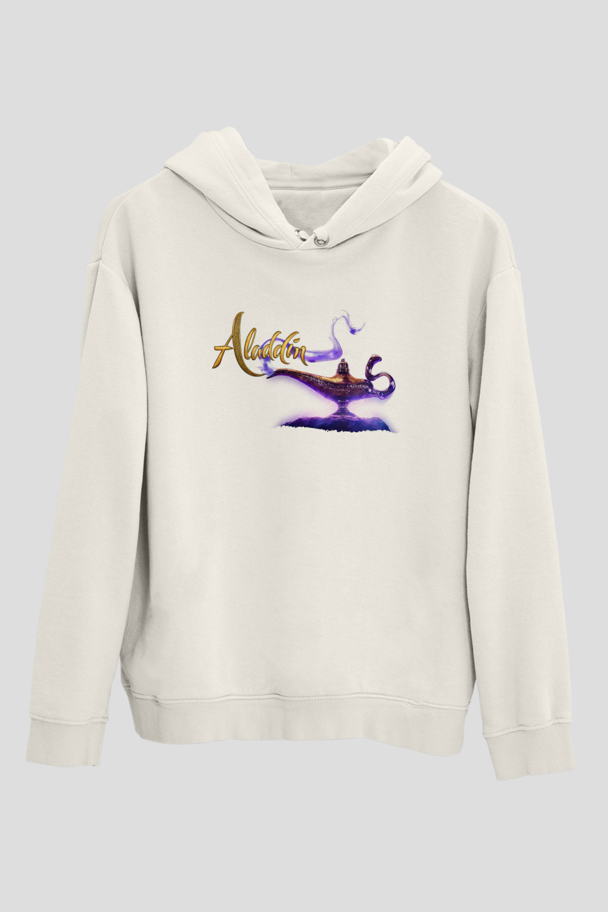 Aladdin Beyaz Unisex Hoodie