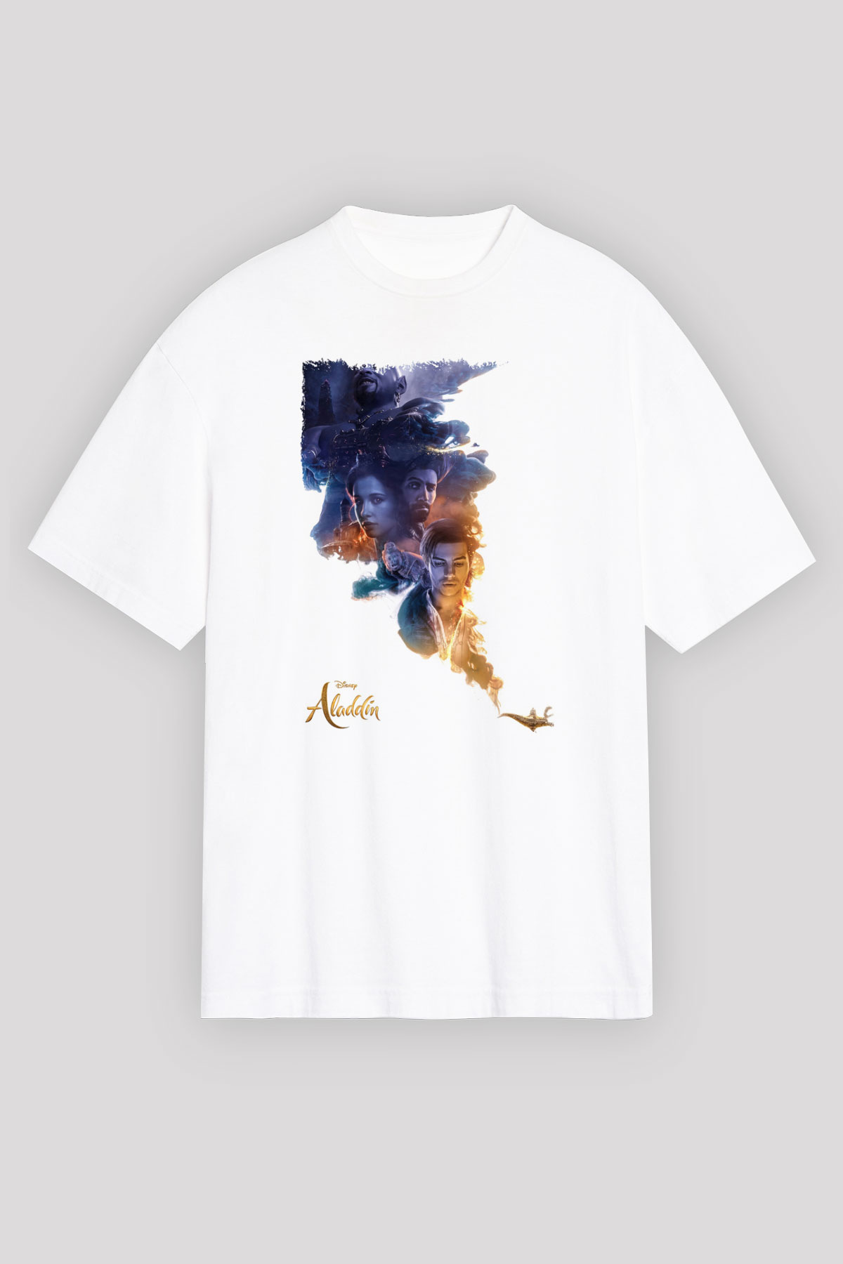 Aladdin Beyaz Unisex Tişört T-Shirt