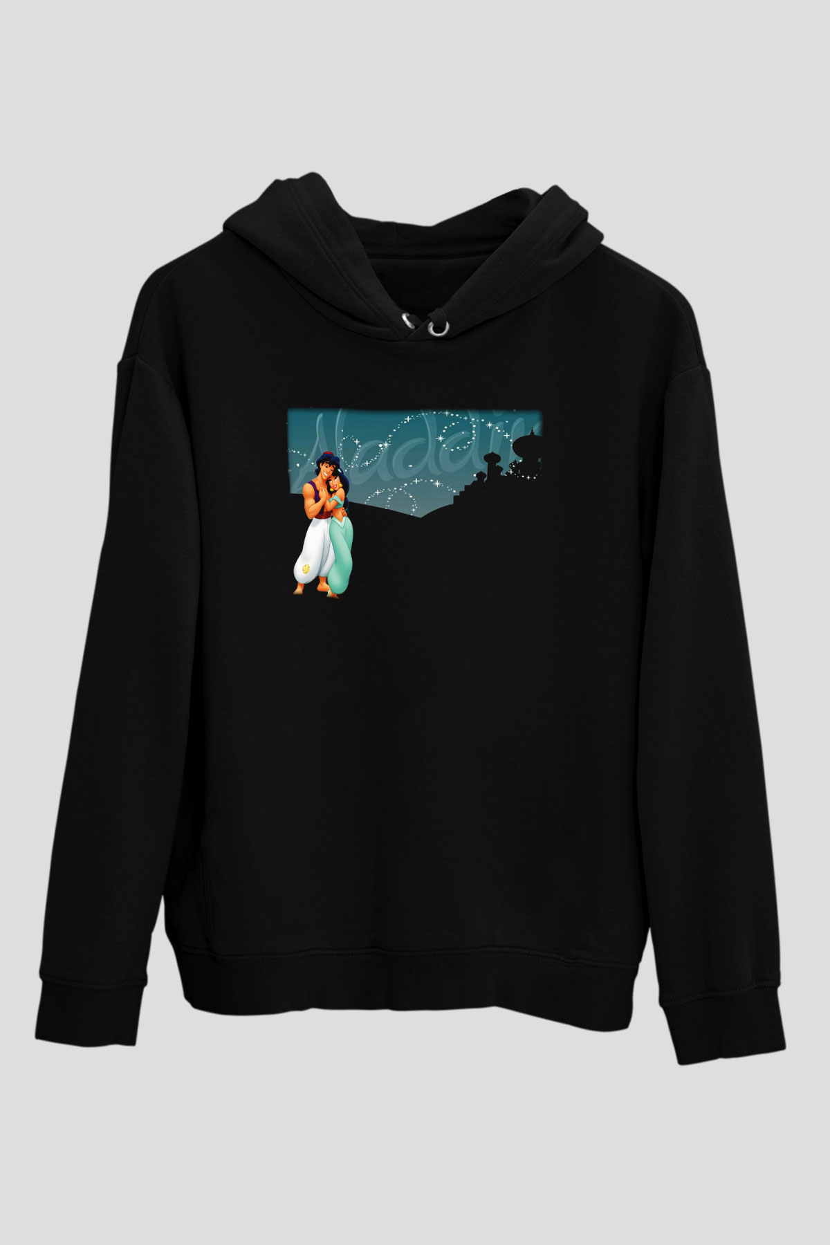 Aladdin Siyah Unisex Hoodie