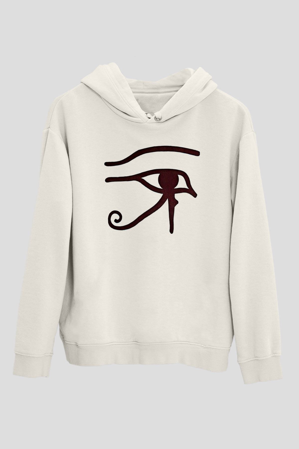 Alan Persons Project Baskılı Beyaz Unisex Kapüşonlu Sweatshirt