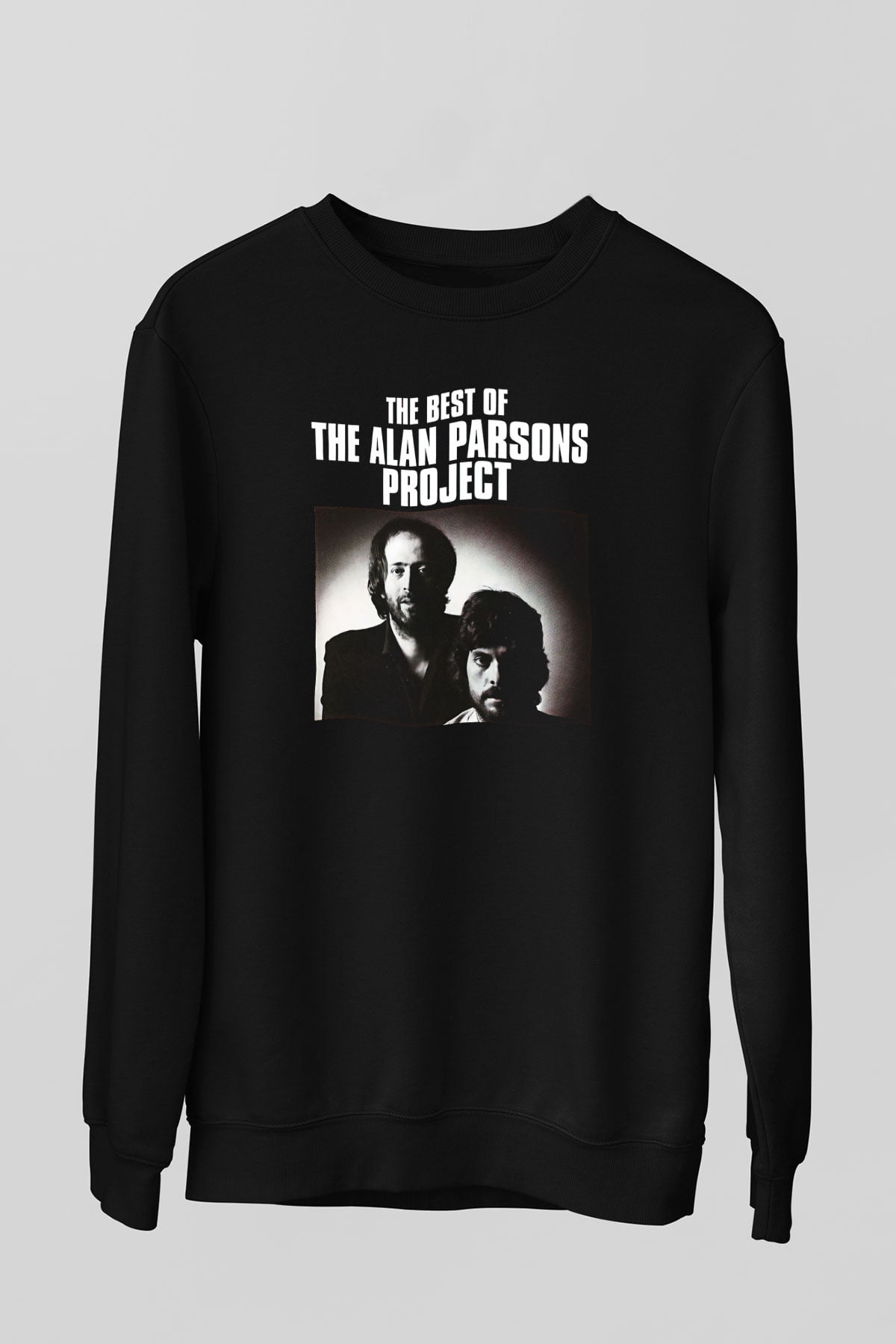 Alan Persons Project Baskılı Unisex Siyah Sweatshirt