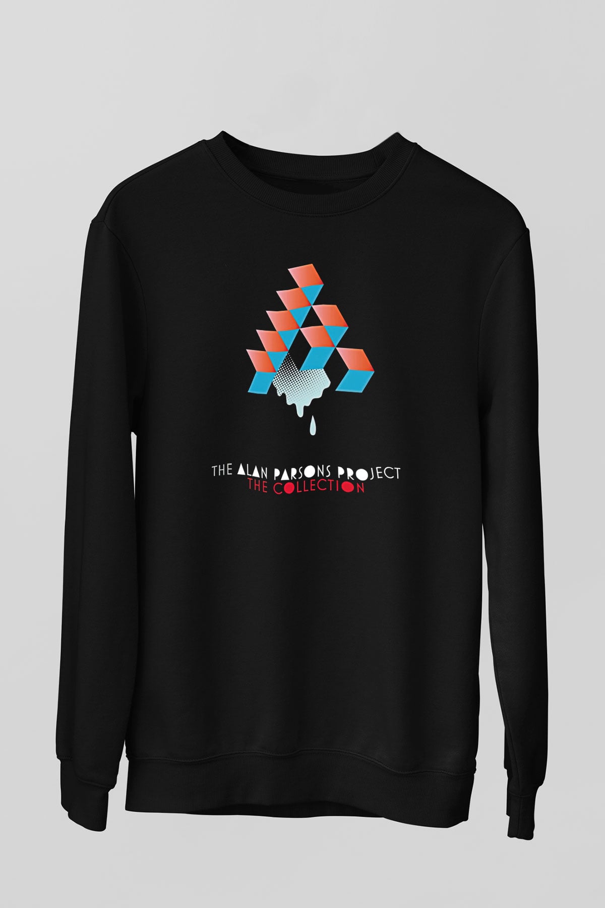 Alan Persons Project Baskılı Unisex Siyah Sweatshirt