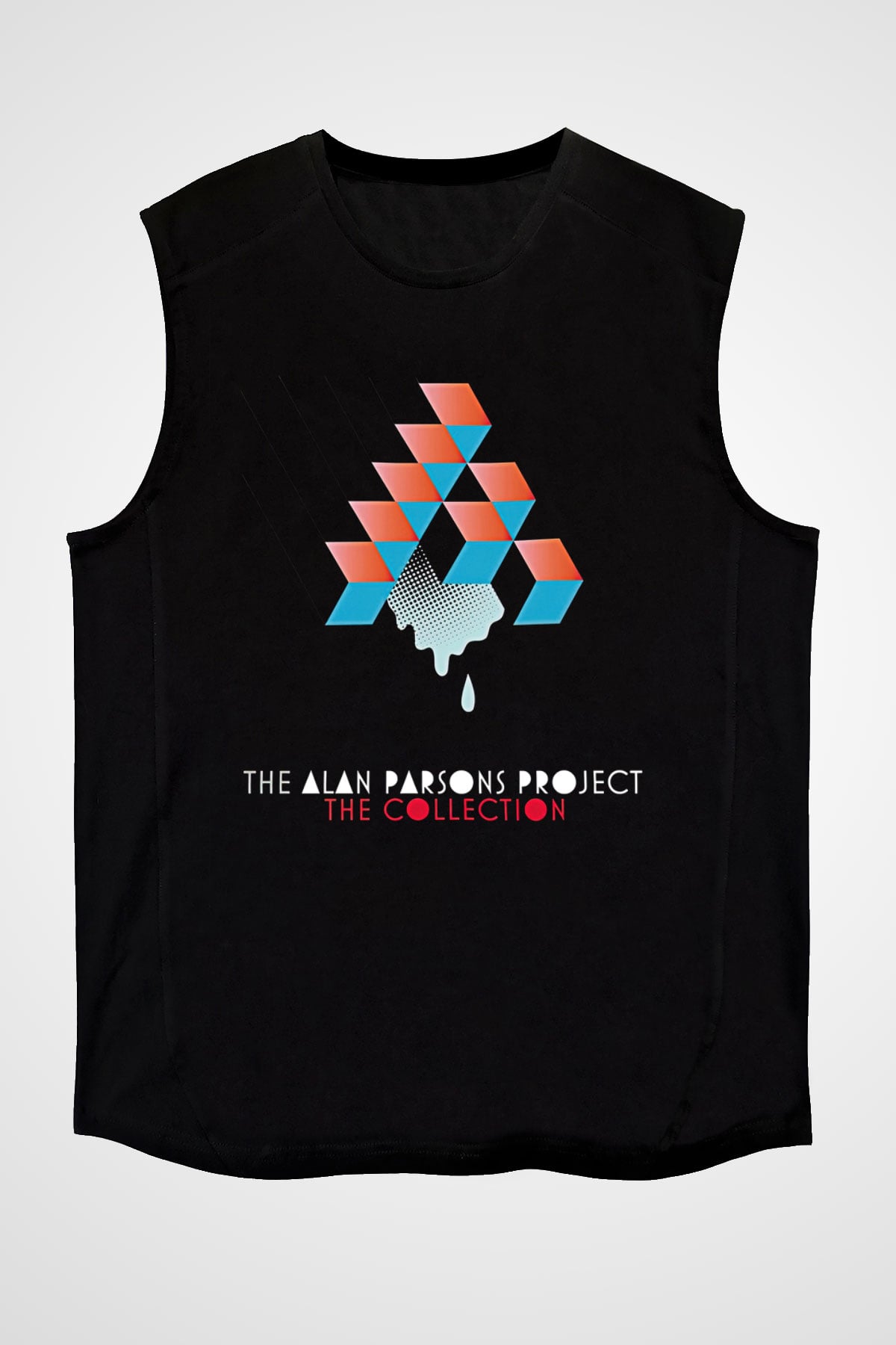 Alan Persons Project Baskılı Unisex Siyah Kolsuz Tişört - Tshirt