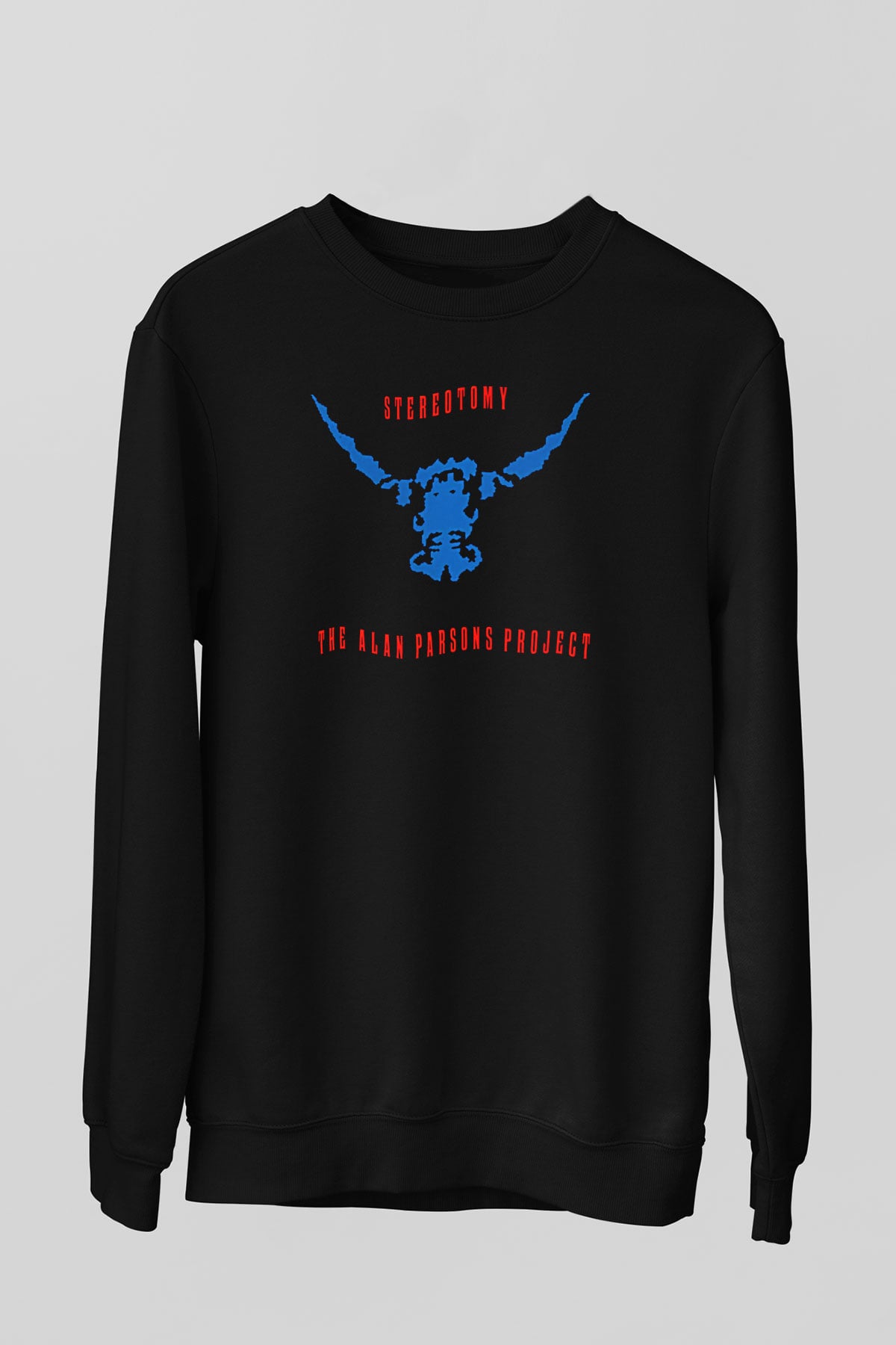 Alan Persons Project Baskılı Unisex Siyah Sweatshirt