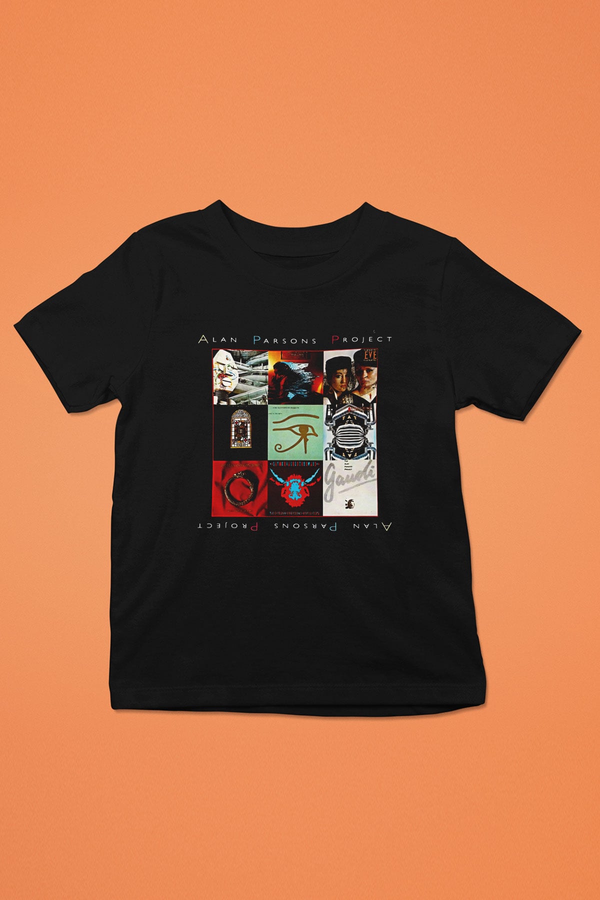 Alan Persons Project Baskılı Unisex Siyah Çocuk Tişört - Tshirt