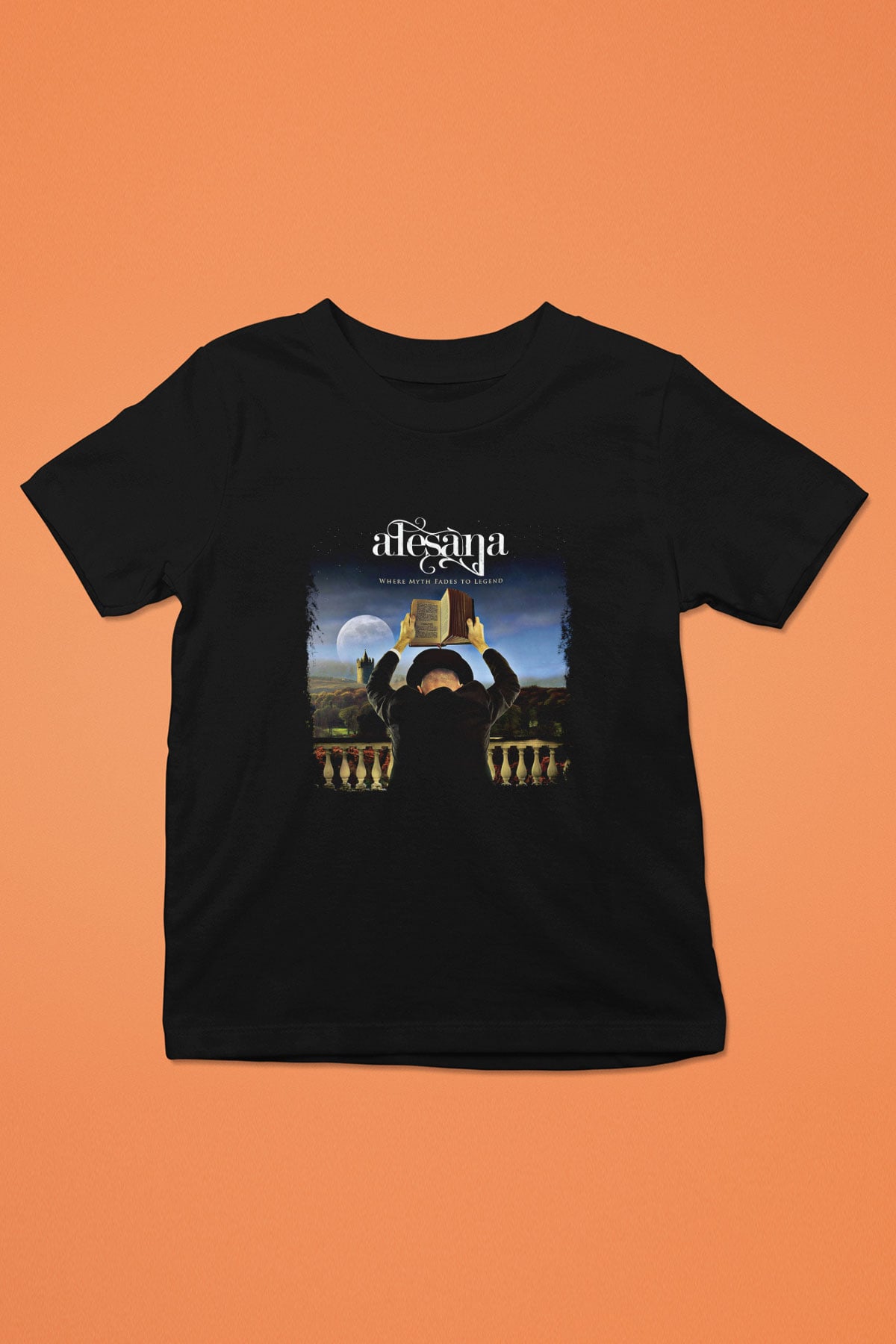 Alesana Baskılı Unisex Siyah Çocuk Tişört