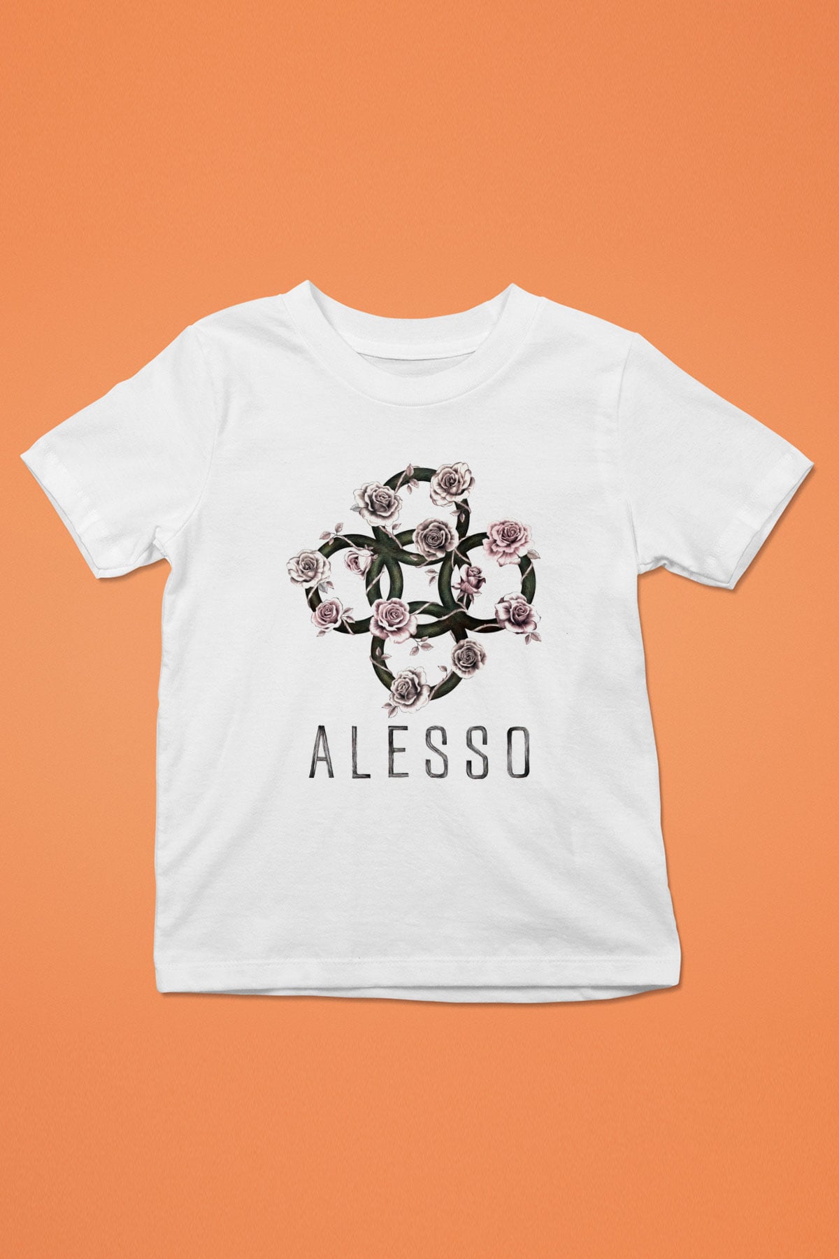 Alesso Baskılı Beyaz Unisex Çocuk Tişört