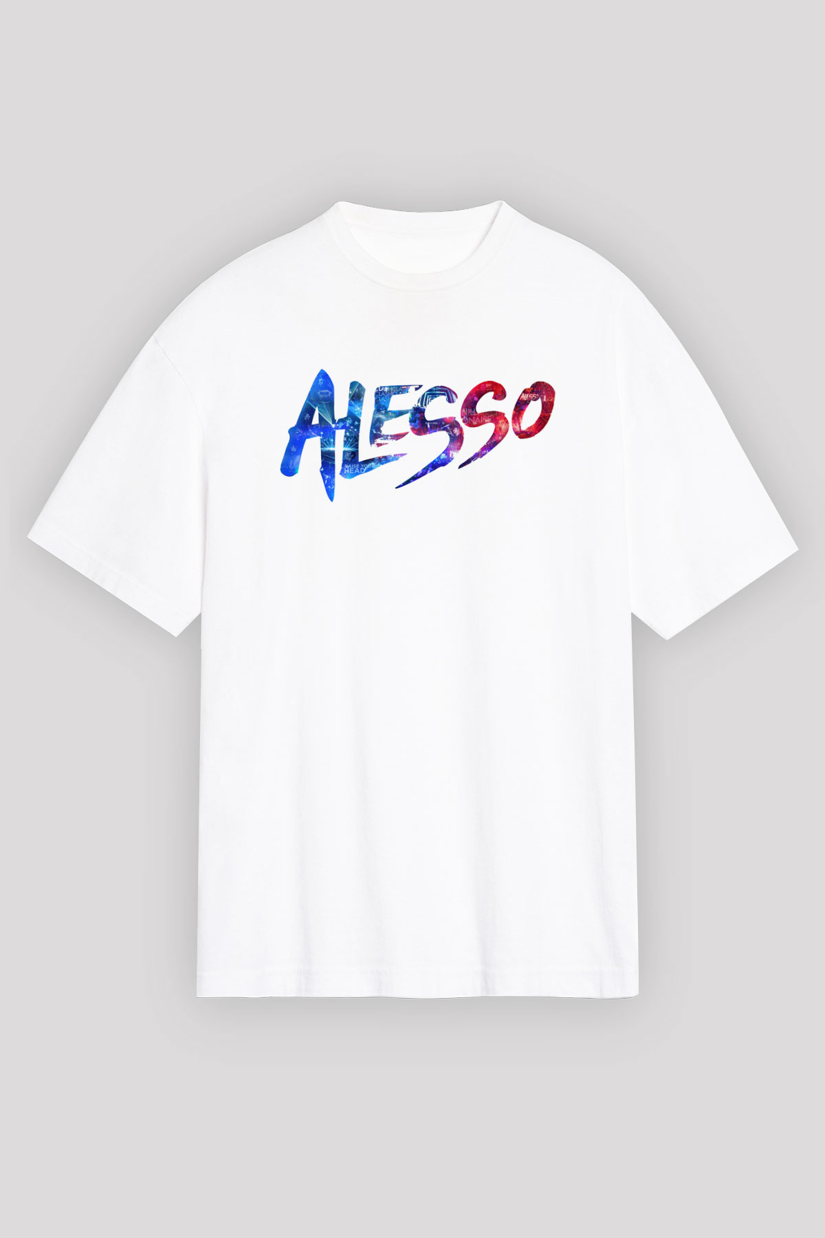 Alesso Beyaz Unisex Oversize Tişört T-Shirt