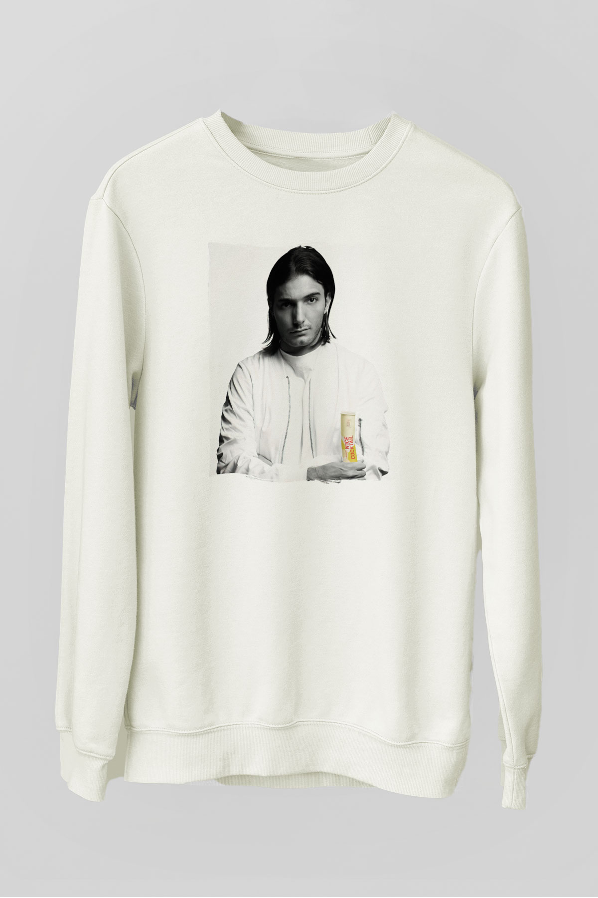Alesso Beyaz Unisex Sweatshirt