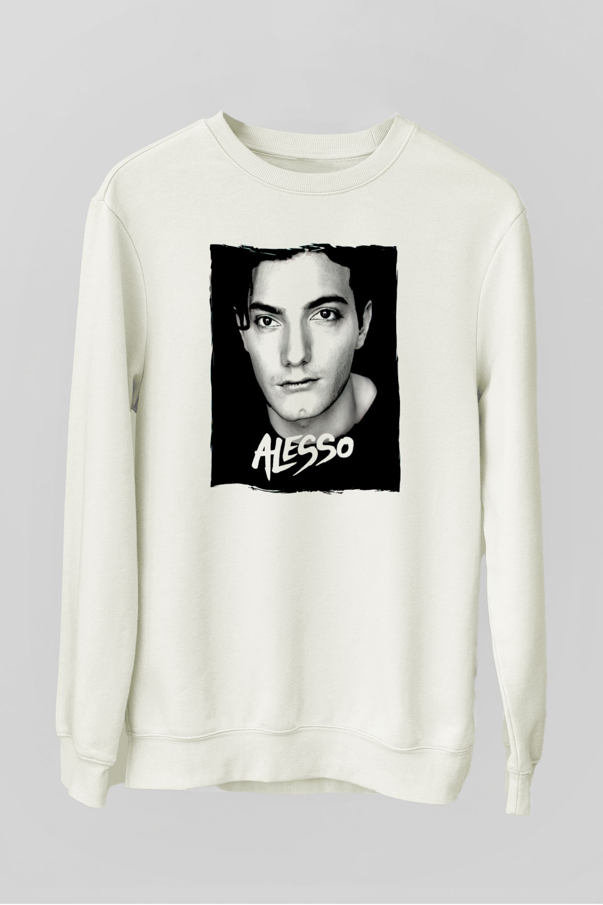 Alesso Beyaz Unisex Sweatshirt