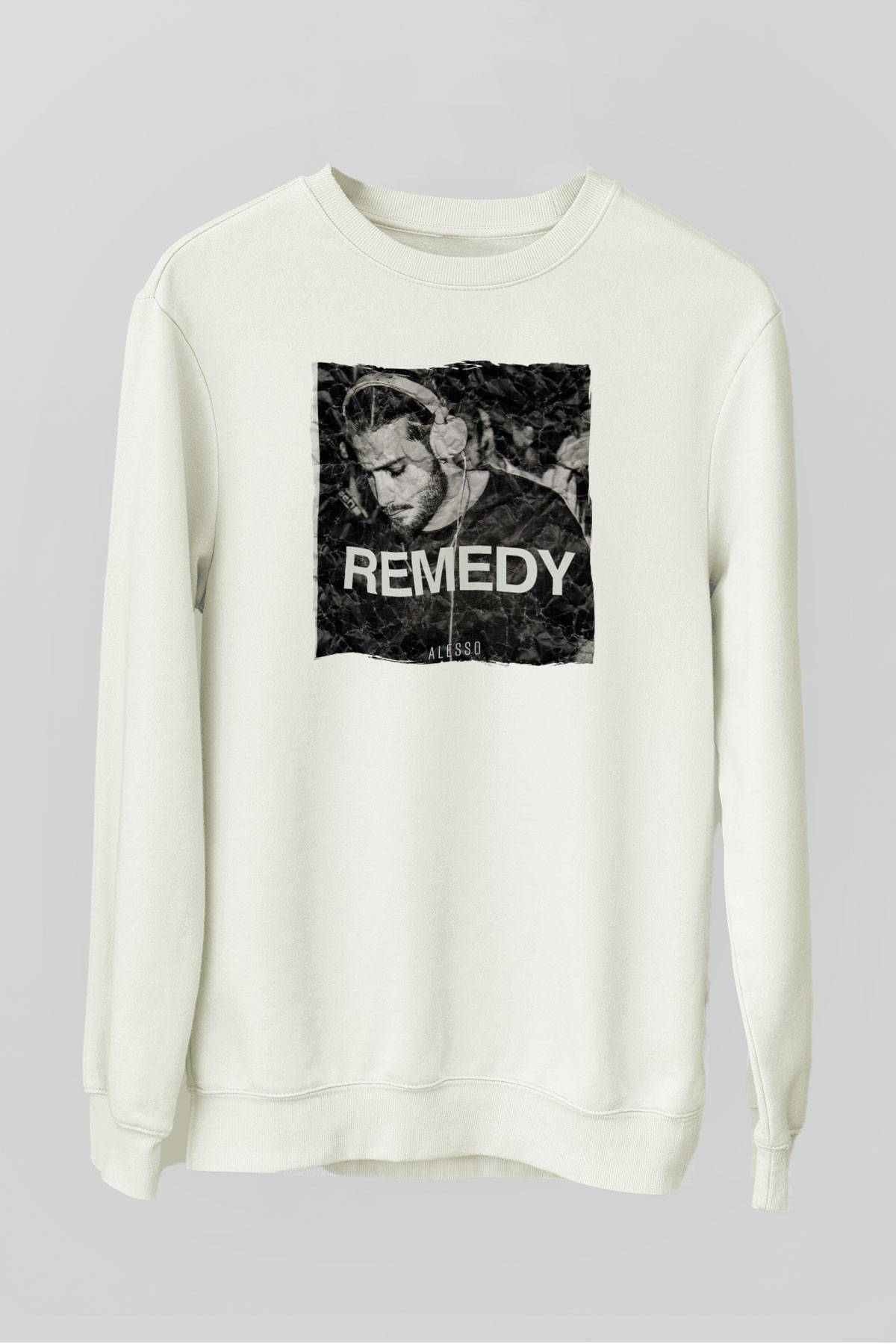 Alesso Beyaz Unisex Sweatshirt