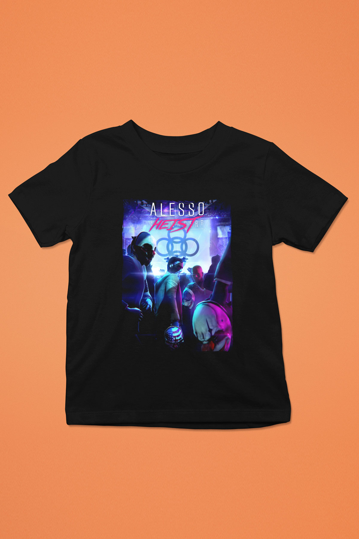 Alesso Siyah Unisex Çocuk Tişört