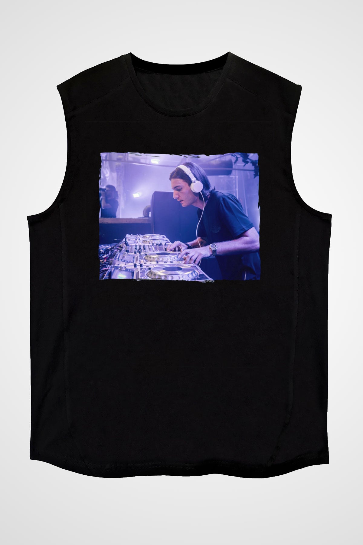 Alesso Siyah Unisex Kolsuz Tişört
