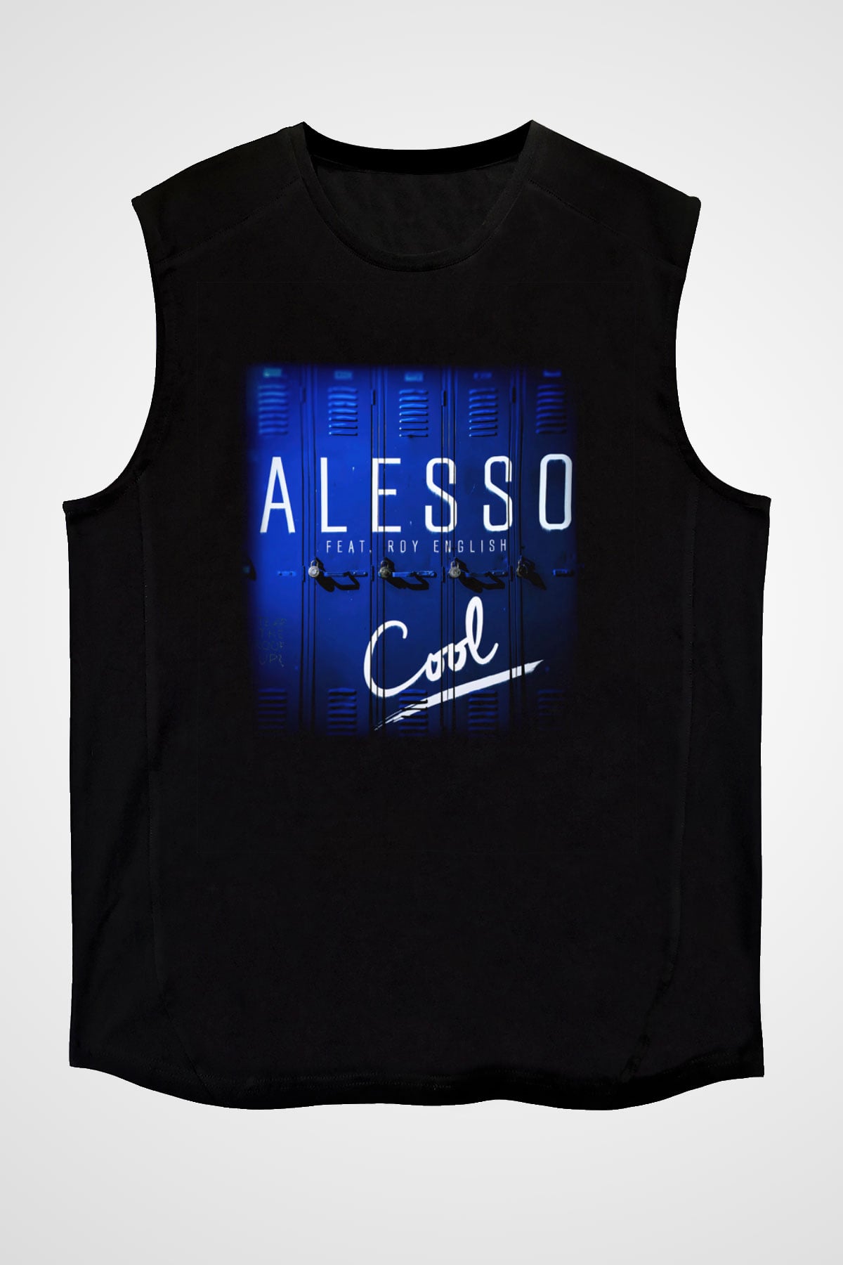 Alesso Siyah Unisex Kolsuz Tişört