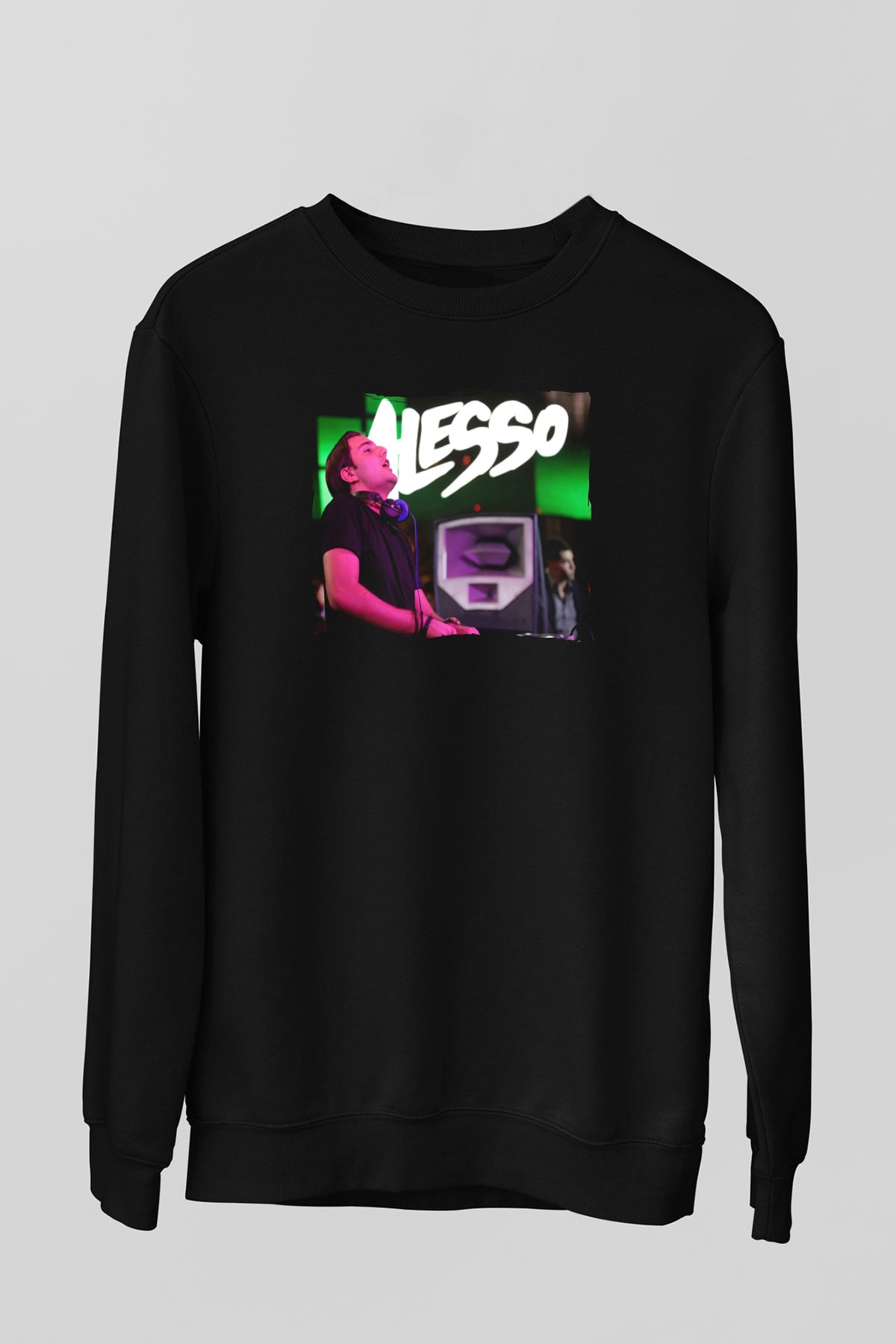 Alesso Siyah Unisex Sweatshirt