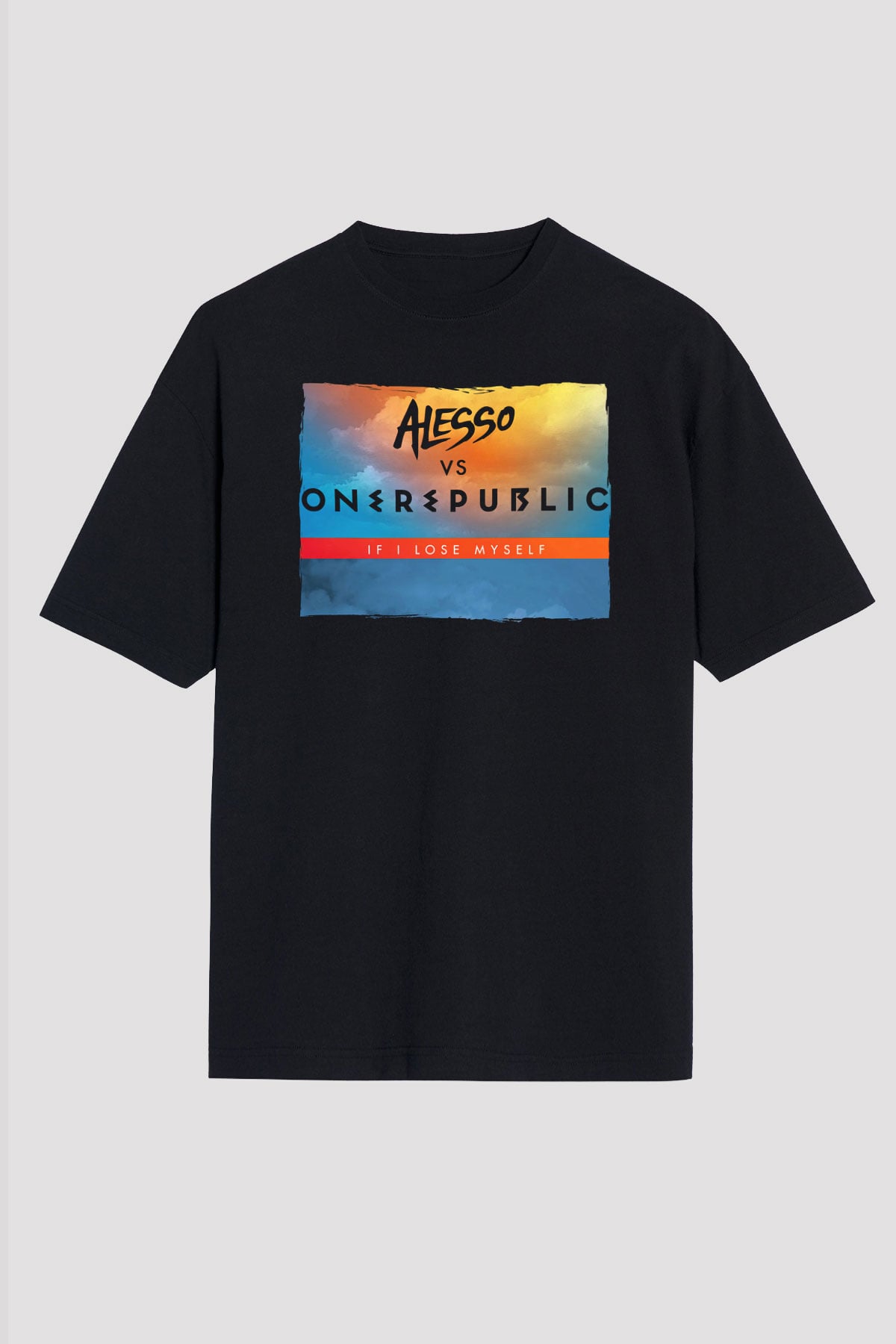 Alesso Siyah Unisex Tişört T-Shirt - TişörtFabrikası