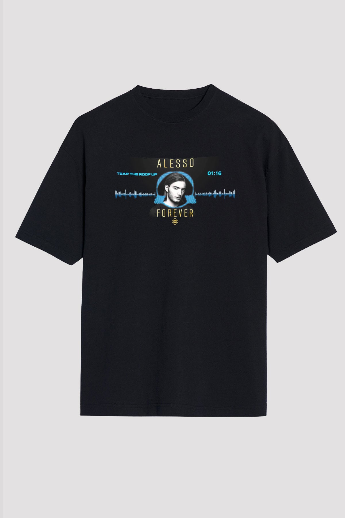 Alesso Siyah Unisex Tişört T-Shirt - TişörtFabrikası