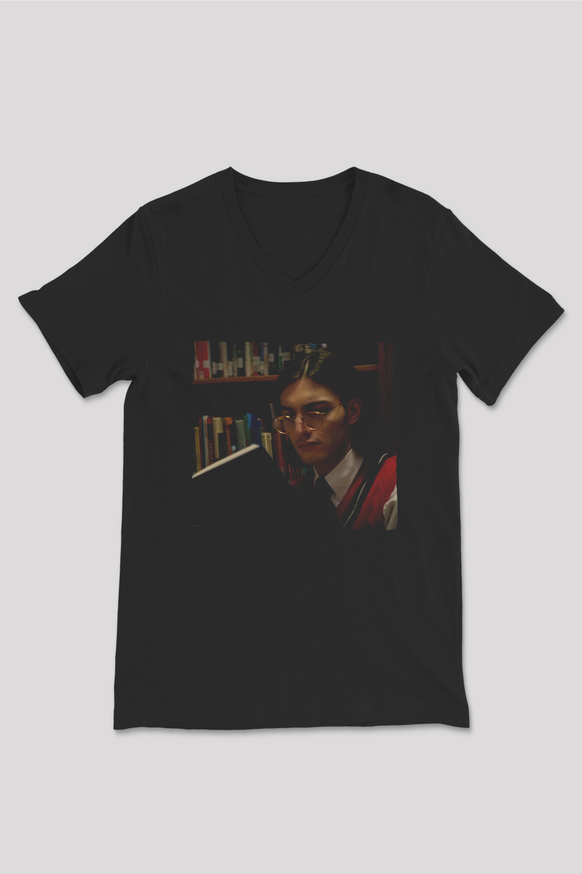 Alesso Siyah Unisex V Yaka Tişört