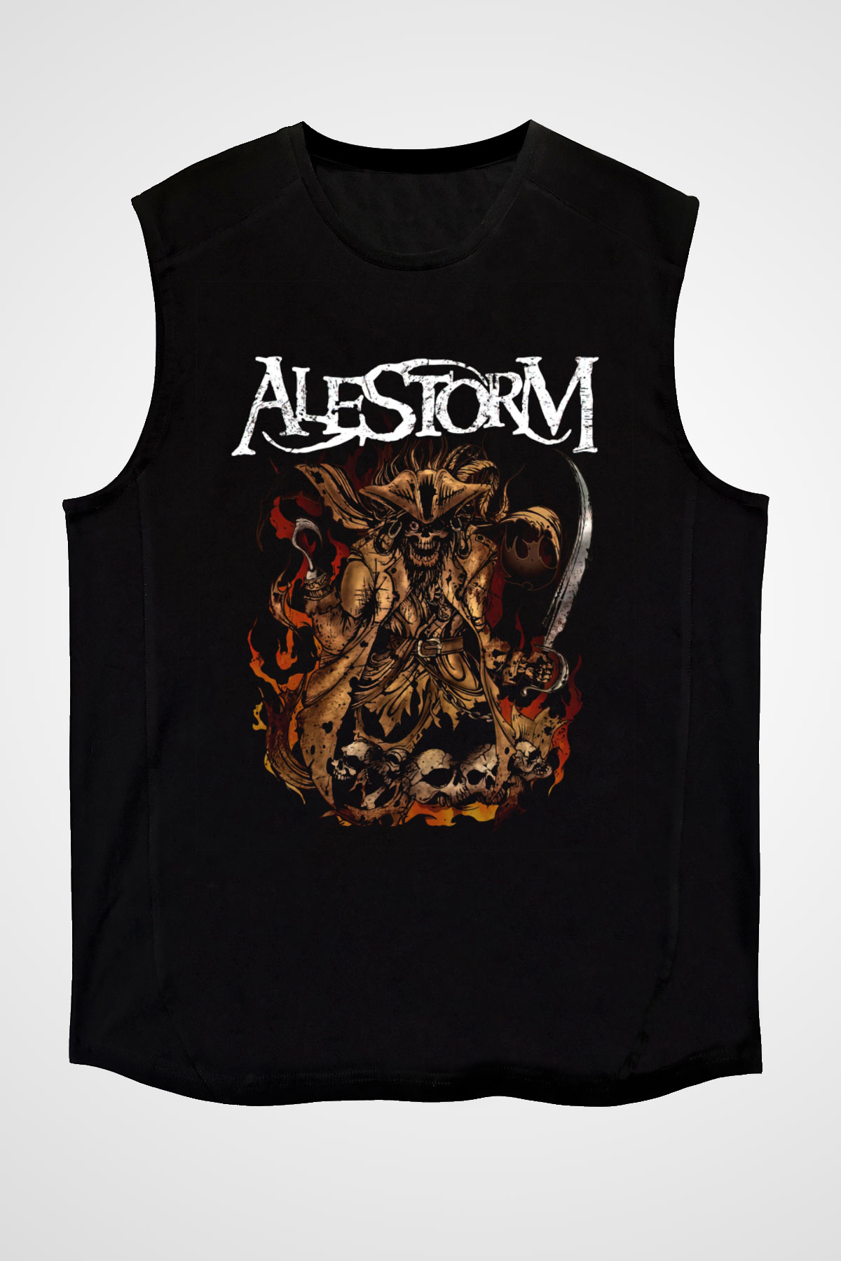 Alestorm Siyah Unisex Kolsuz Tişört