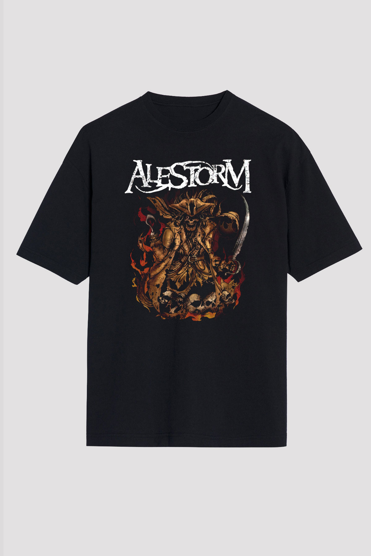Alestorm Siyah Unisex Oversize Tişört T-Shirt