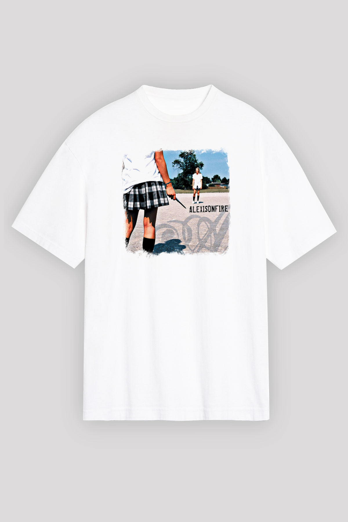 Alexisonfire Baskılı Unisex Beyaz Oversize Tişört