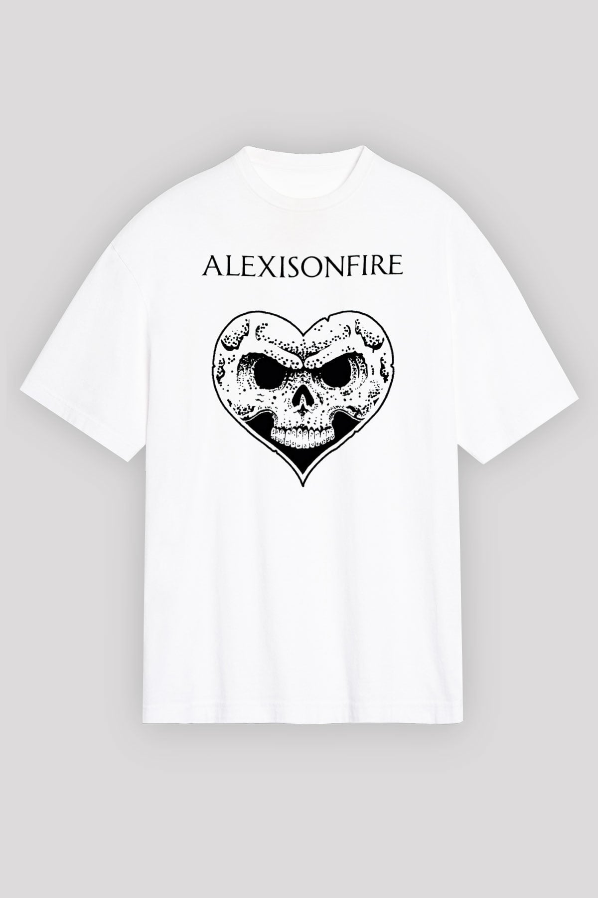 Alexisonfire Beyaz Unisex Oversize Tişört T-Shirt