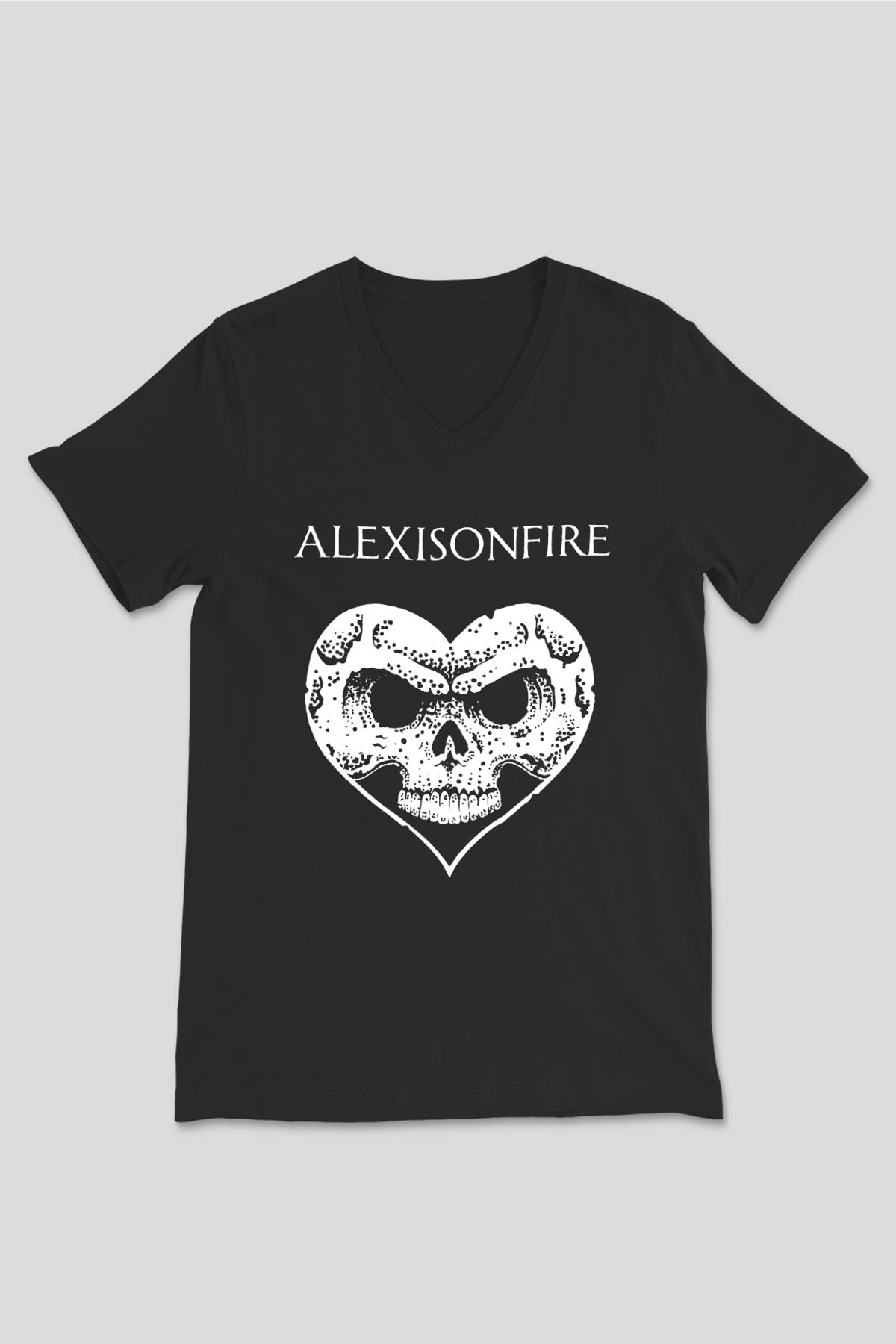Alexisonfire Siyah Unisex V Yaka Tişört T-Shirt