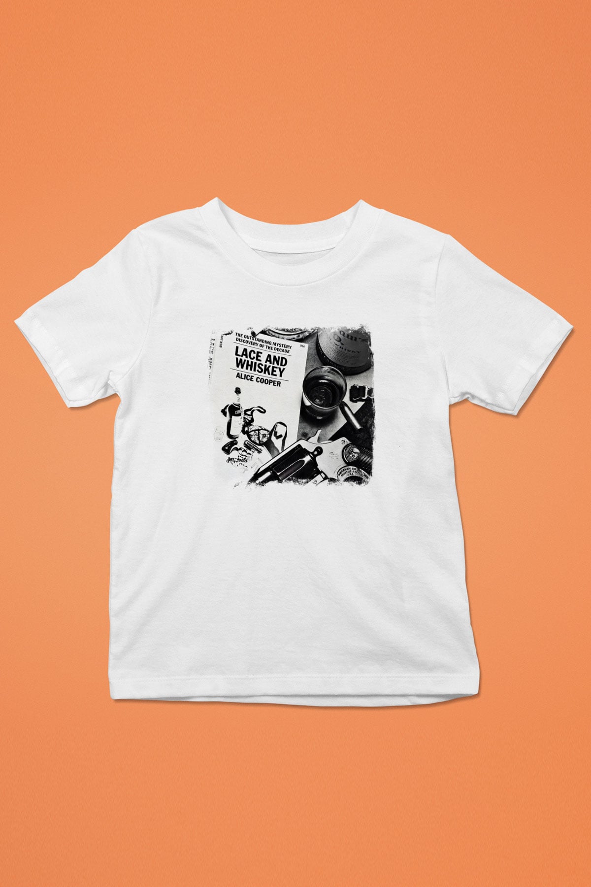 Alice Cooper Baskılı Unisex Beyaz Çocuk Tişört
